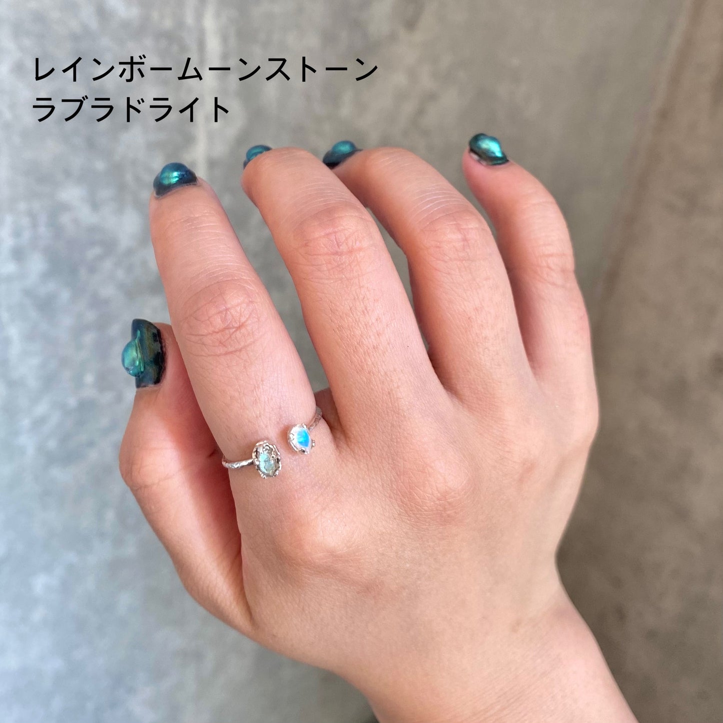 Silver925 2stone ring 7