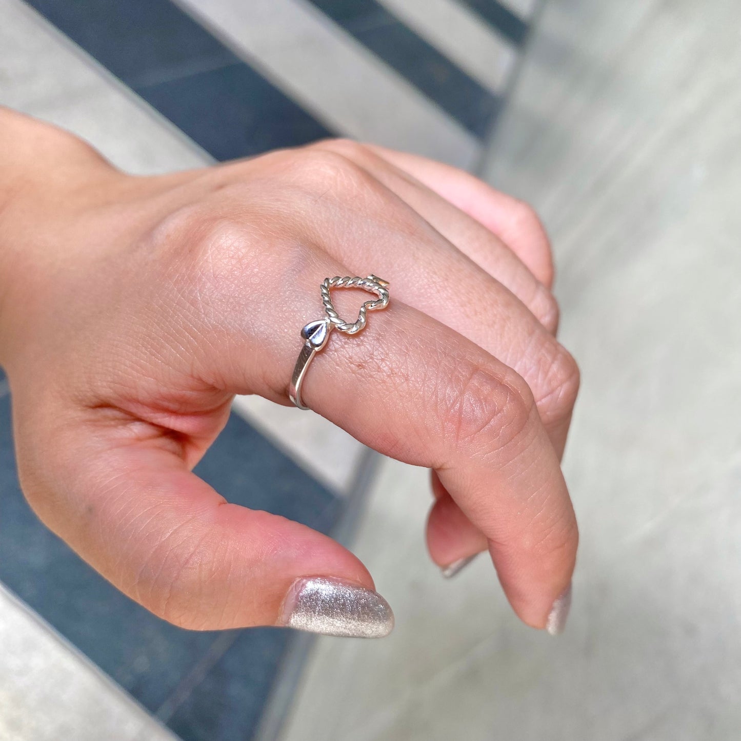 Heart plain ring 3