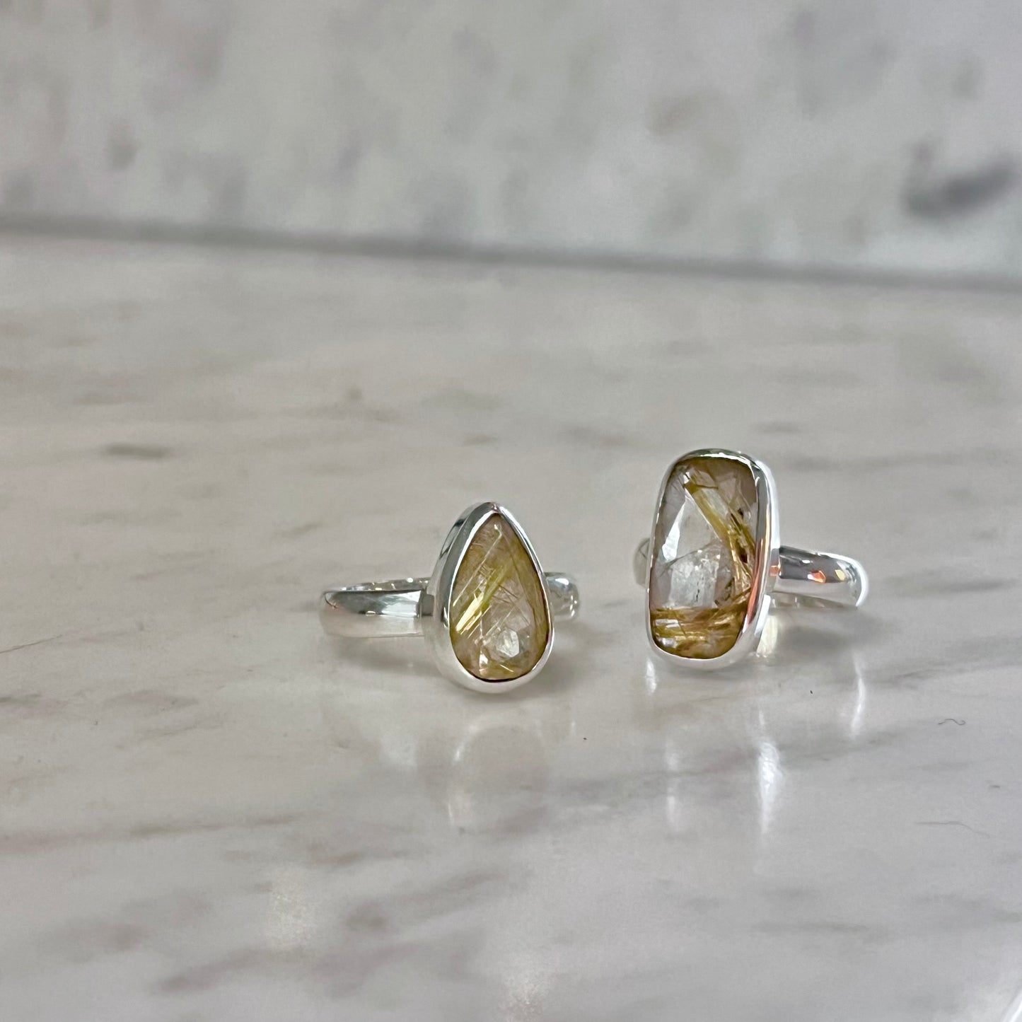 【GINZA limited】 Golden Rutile ring