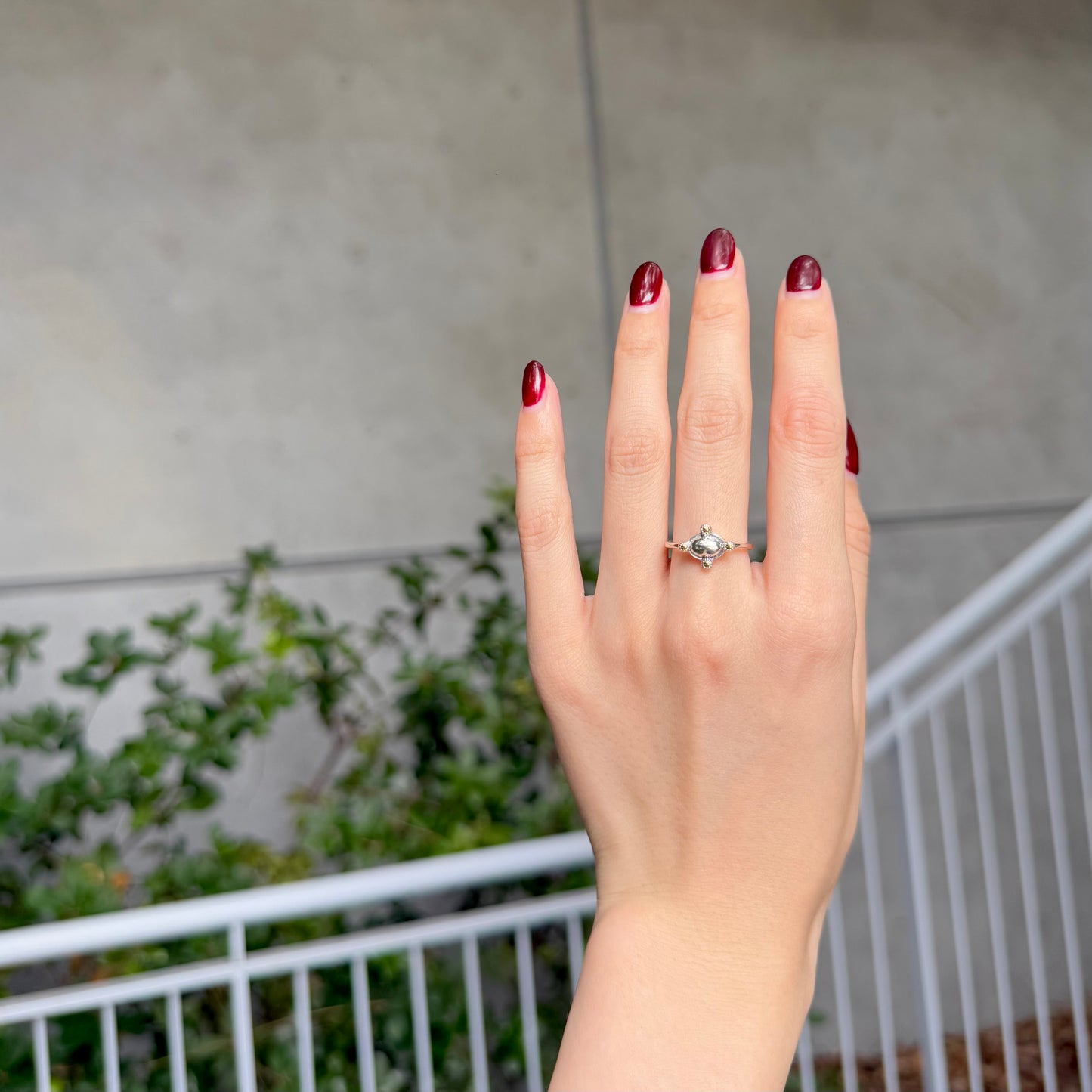 【Biju mam poco】Silver925×18k plain ring