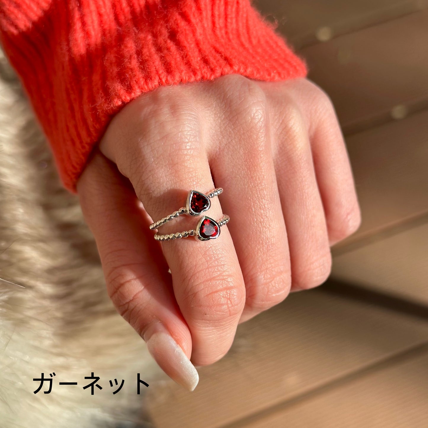 Silver925 Heart petit ring 2