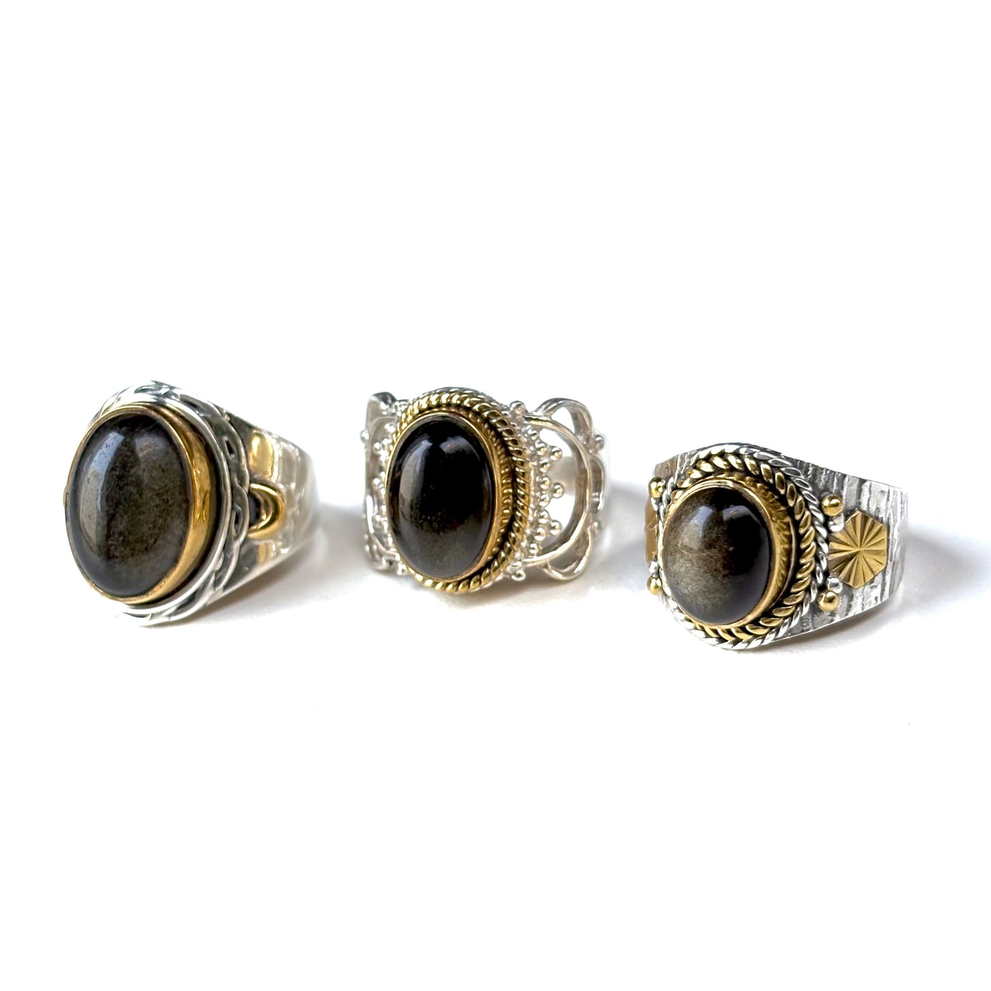 Connect ring〈 Black & Gold 〉