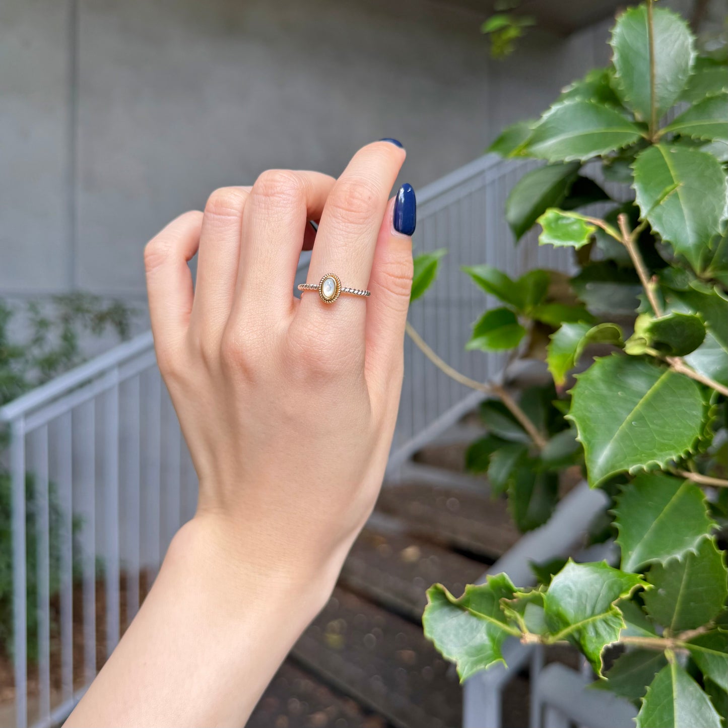 Silver925×Brass petit ring 2
