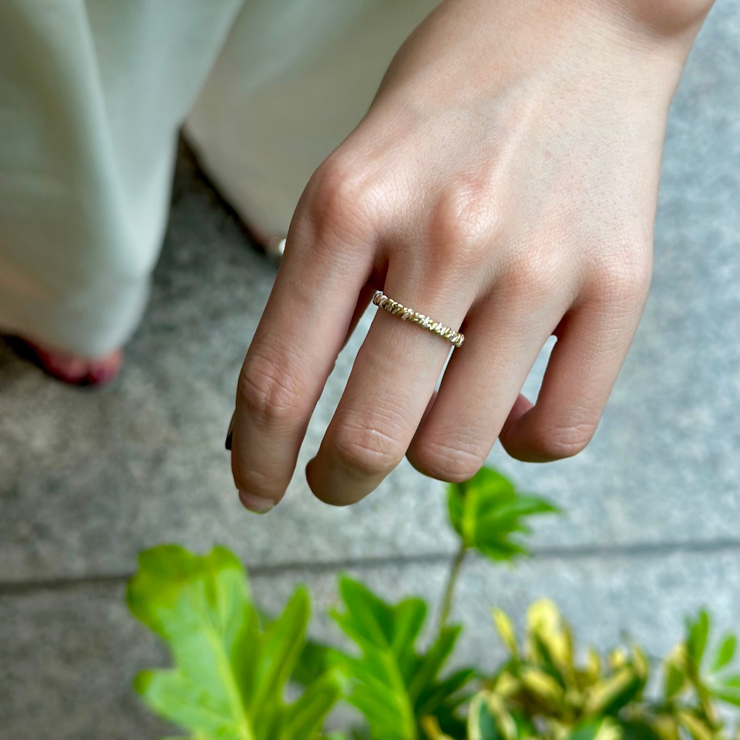 Silver925×Brass plain ring 20