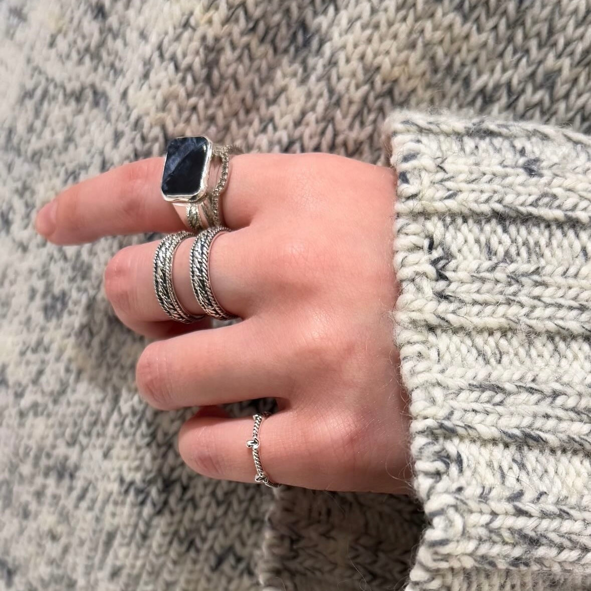 【Biju mam poco】Silver925 plain ring
