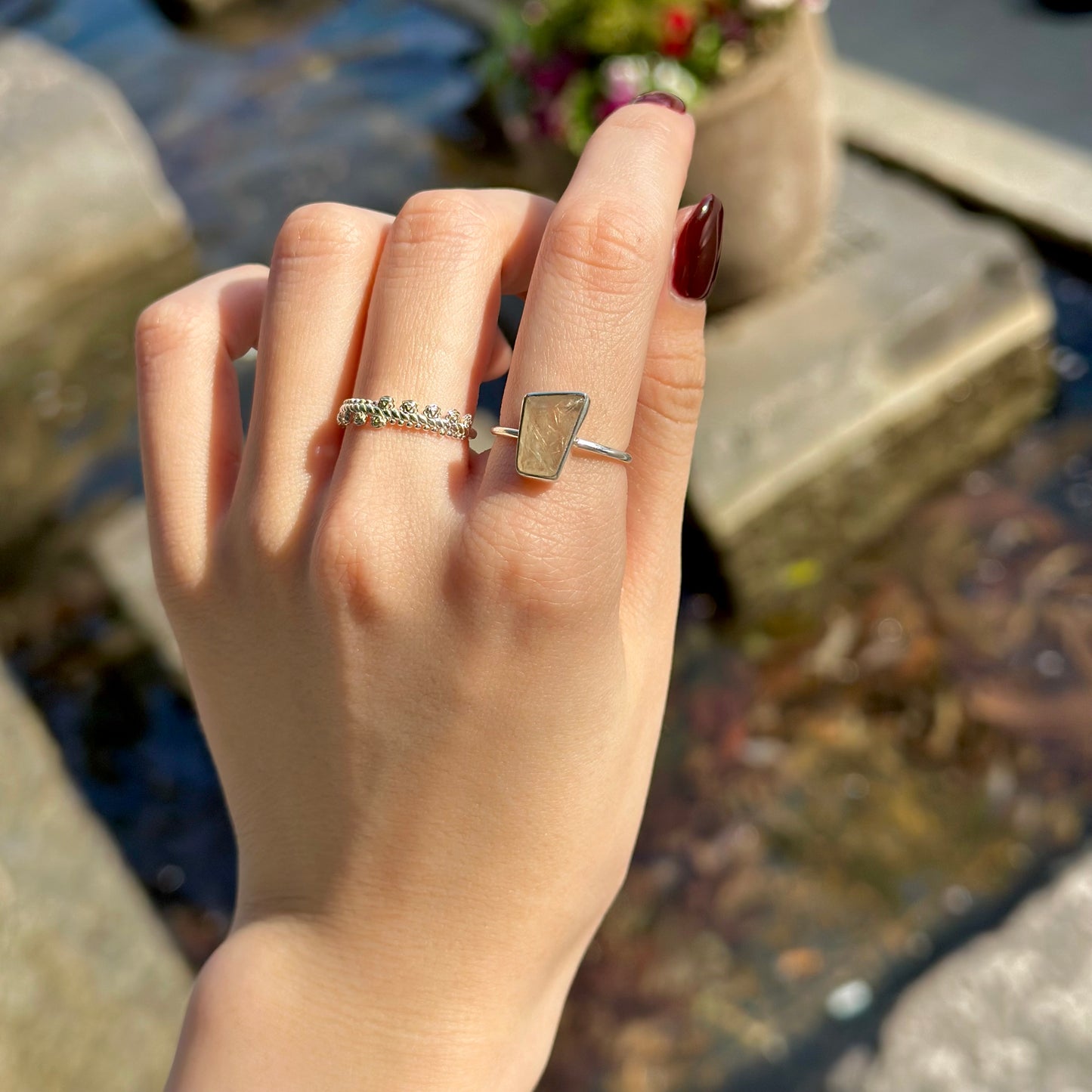 Silver925 1stone ring 23