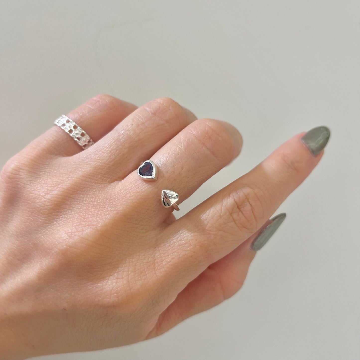 Heart fork ring 3
