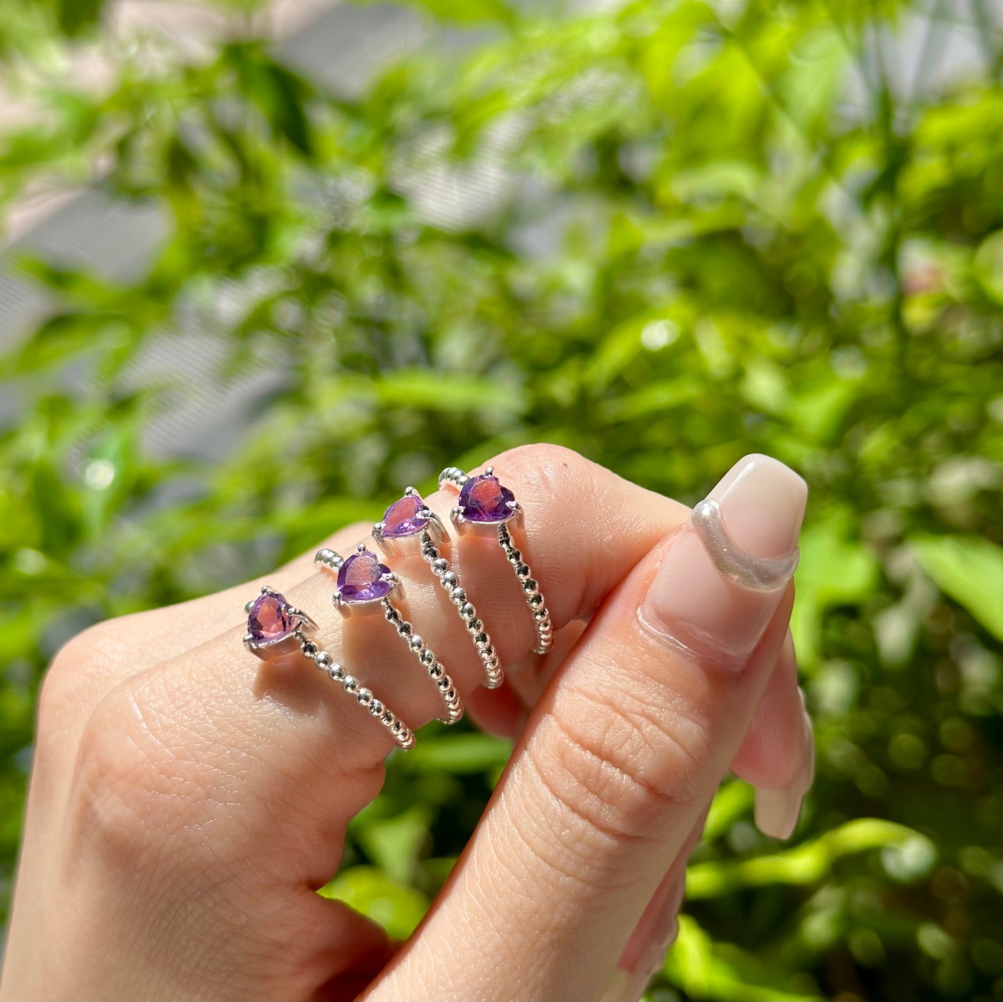 Silver925 Heart petit ring 2
