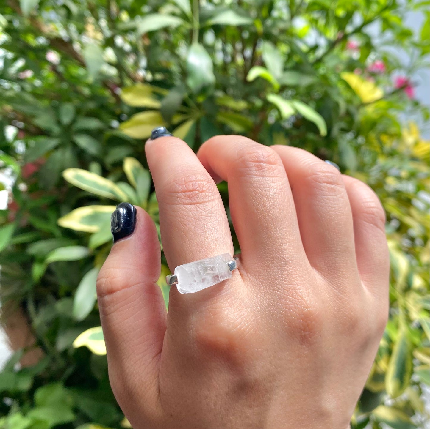 Silver925 roughcut ring 1