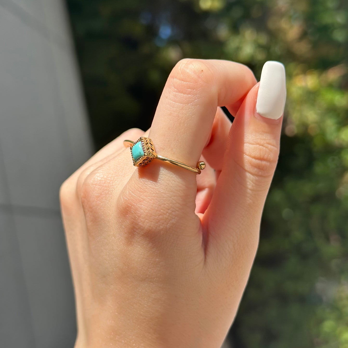 Brass petit ring 8
