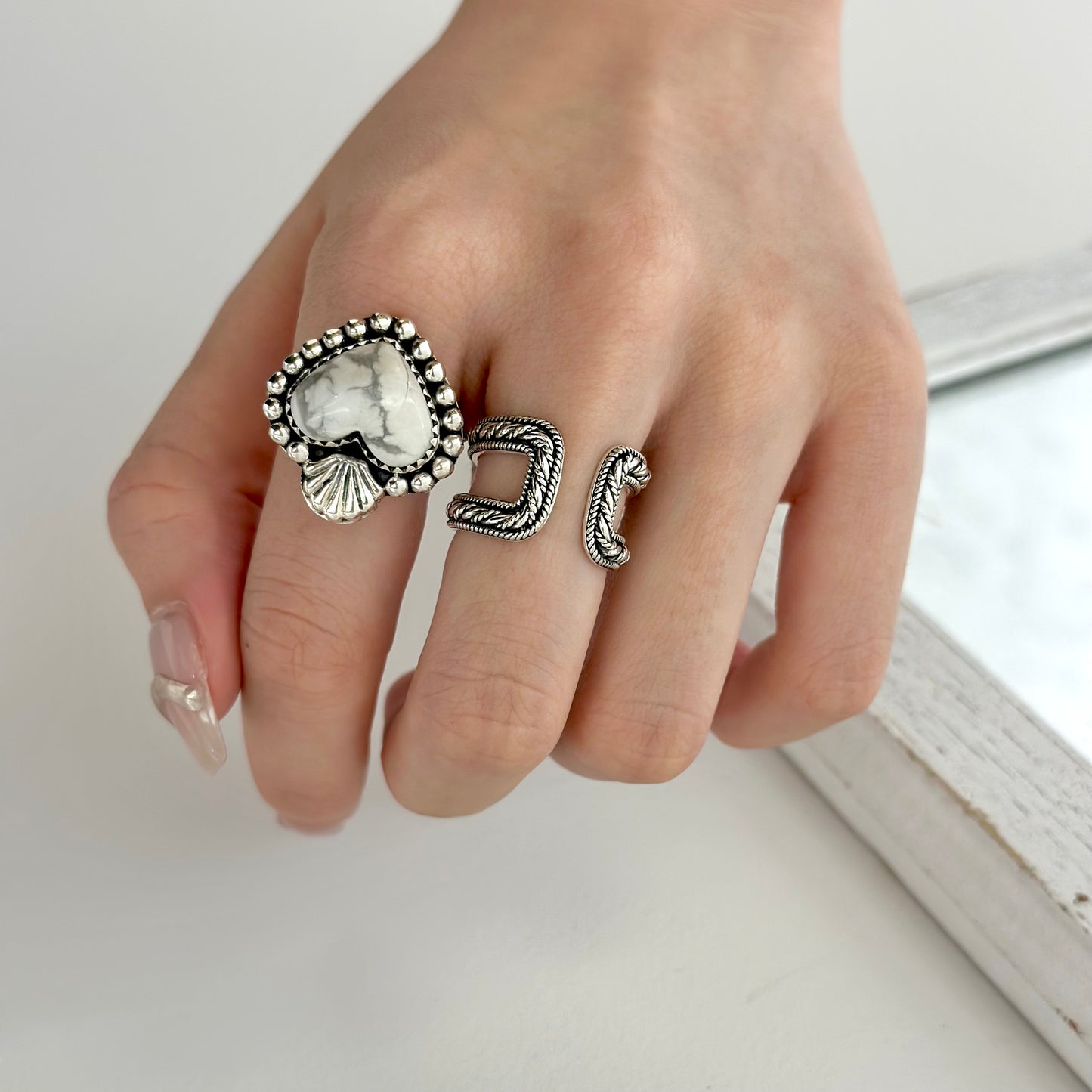 【poco】Silver925 plain ring 1