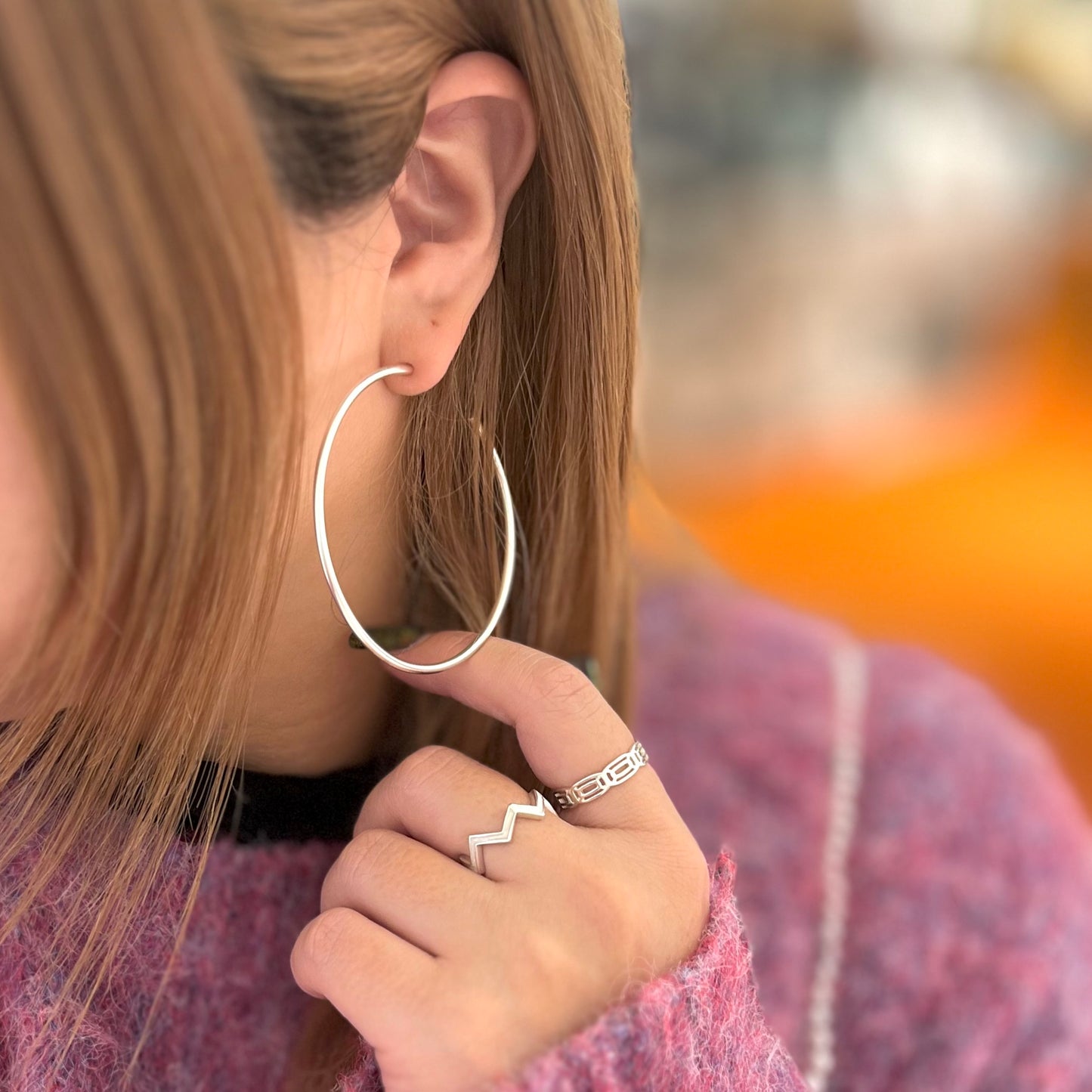 Silver925 hoop pierce 1