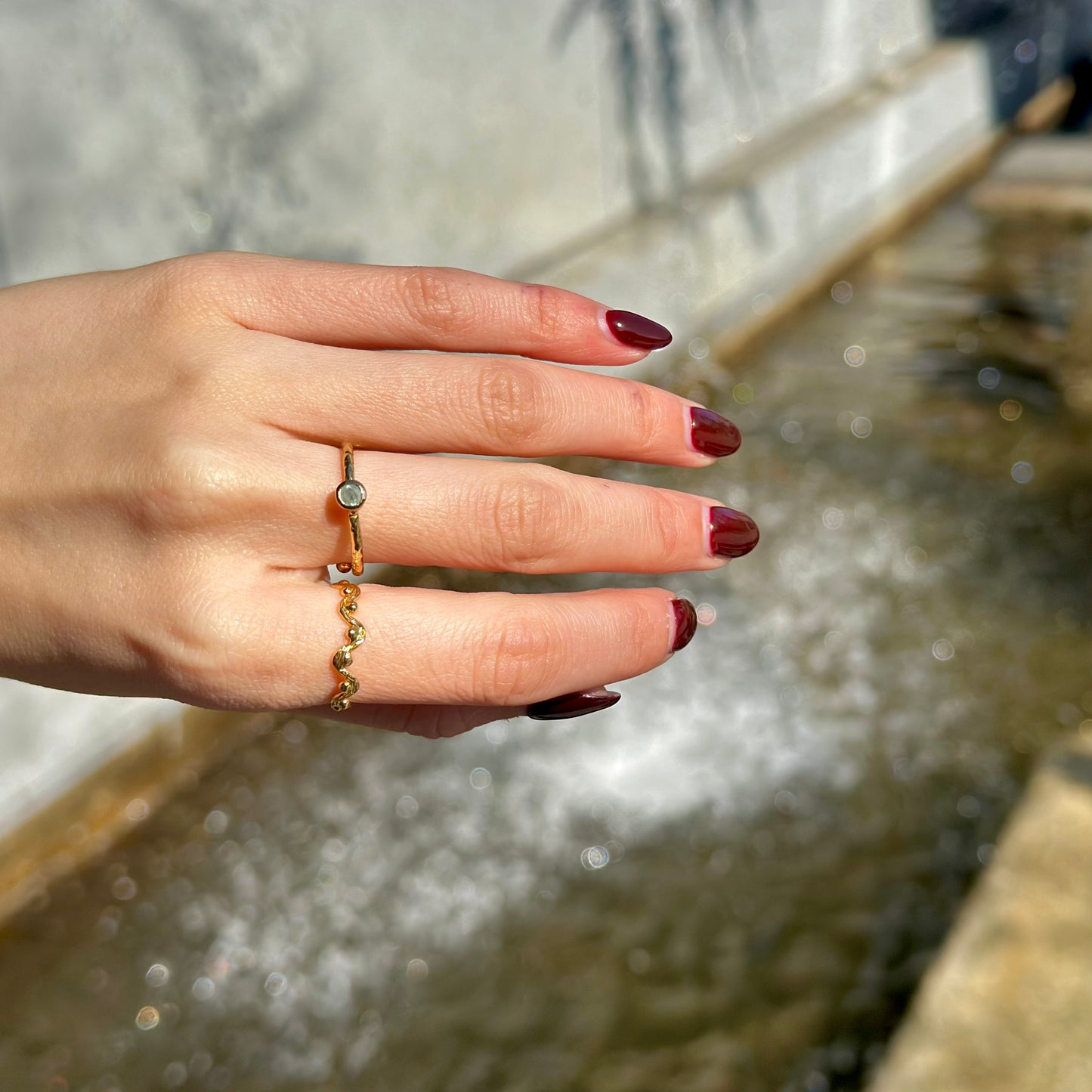 Brass petit ring 53
