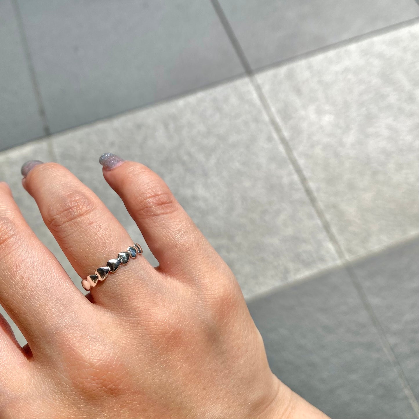 Heart plain ring 4