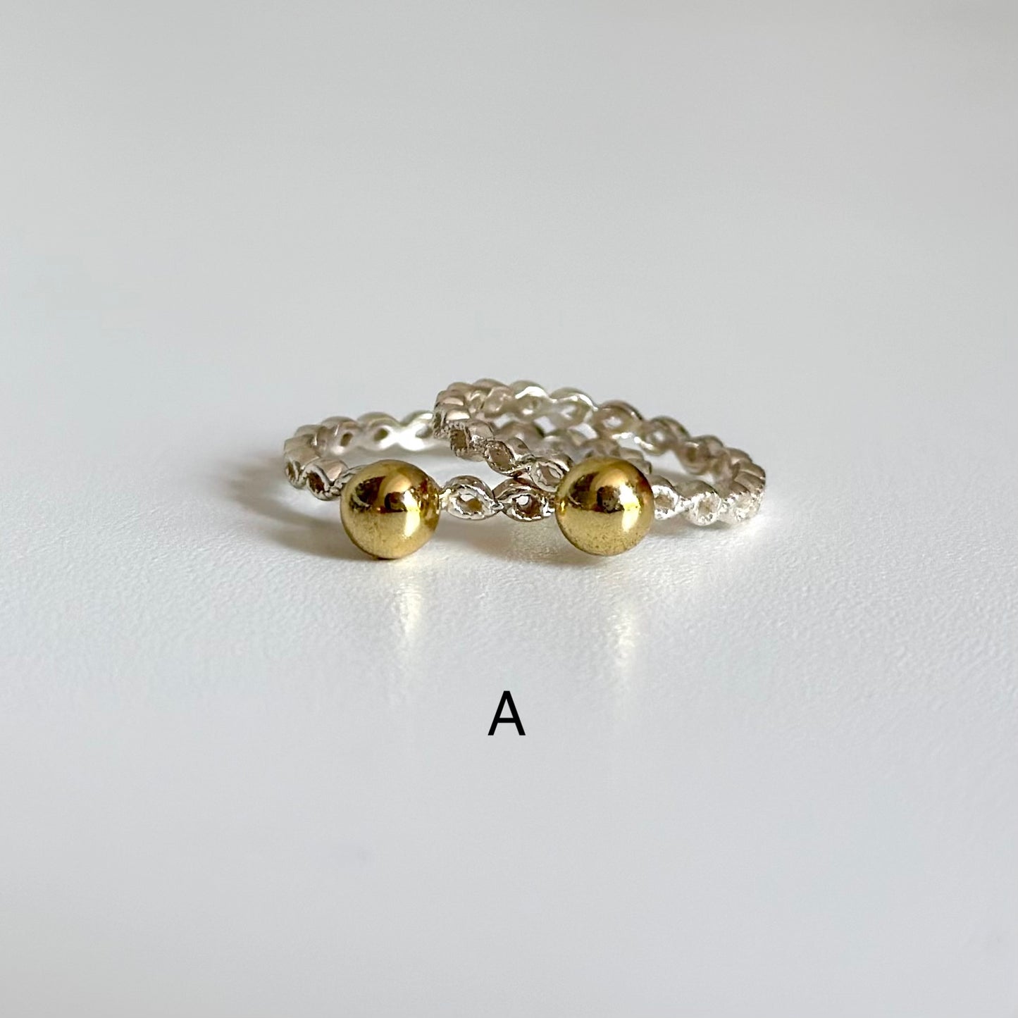 Silver925×Brass plain ring 4