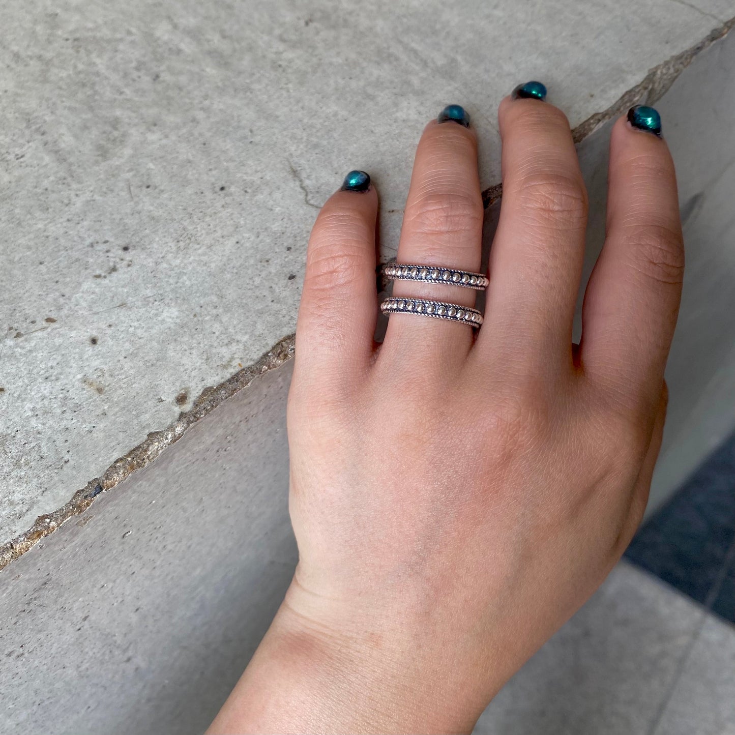 【poco】Silver925 plain ring 2