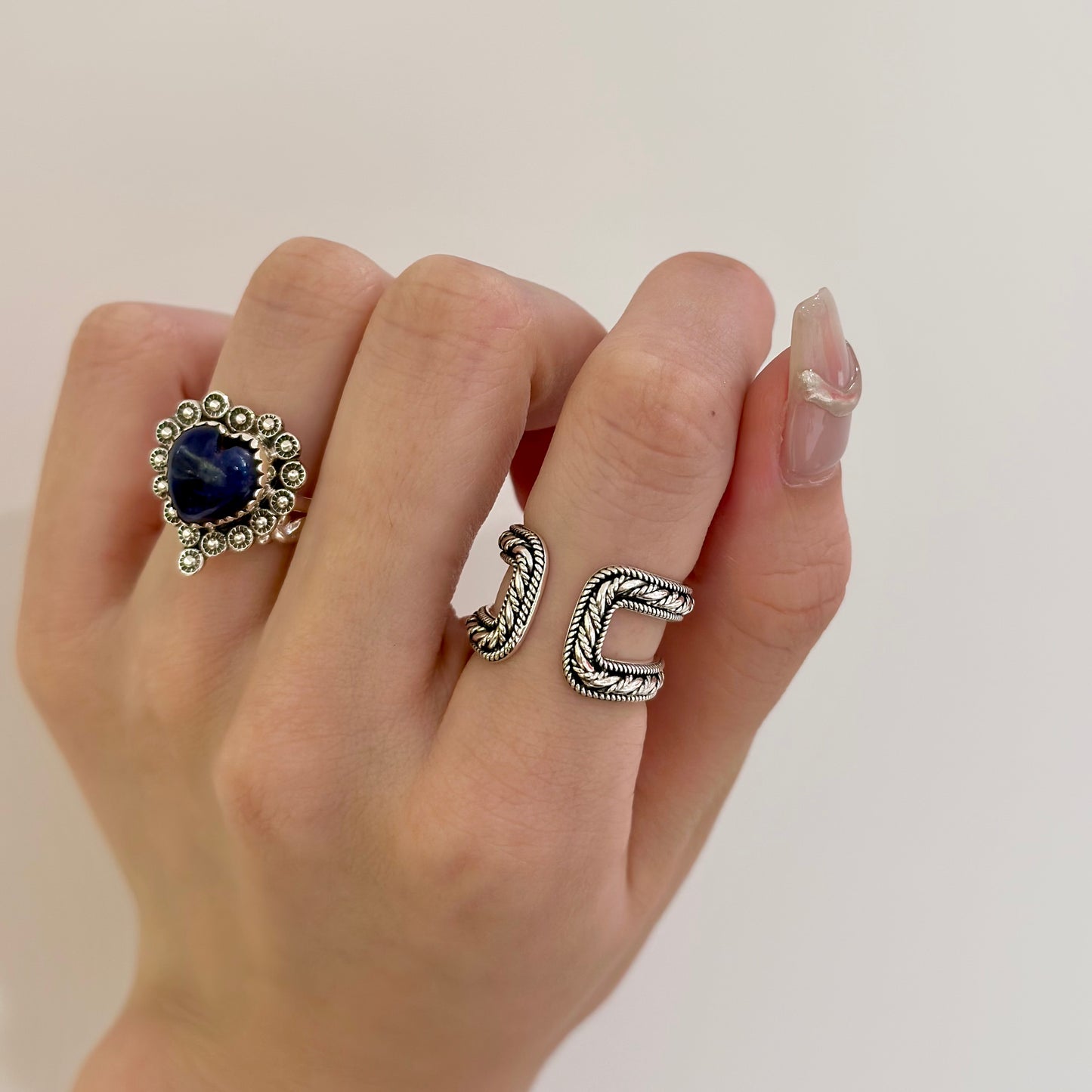 【poco】Silver925 plain ring 1