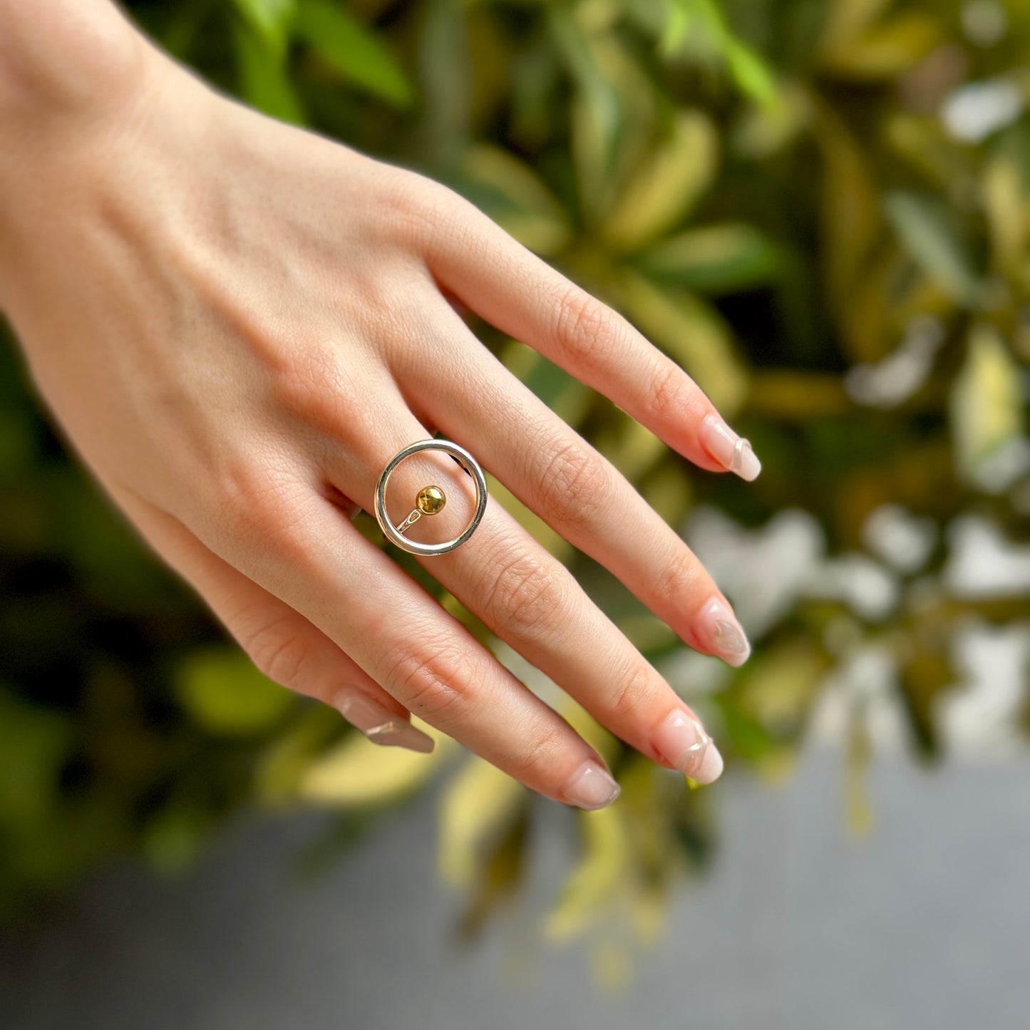 Silver925×Brass plain ring 6