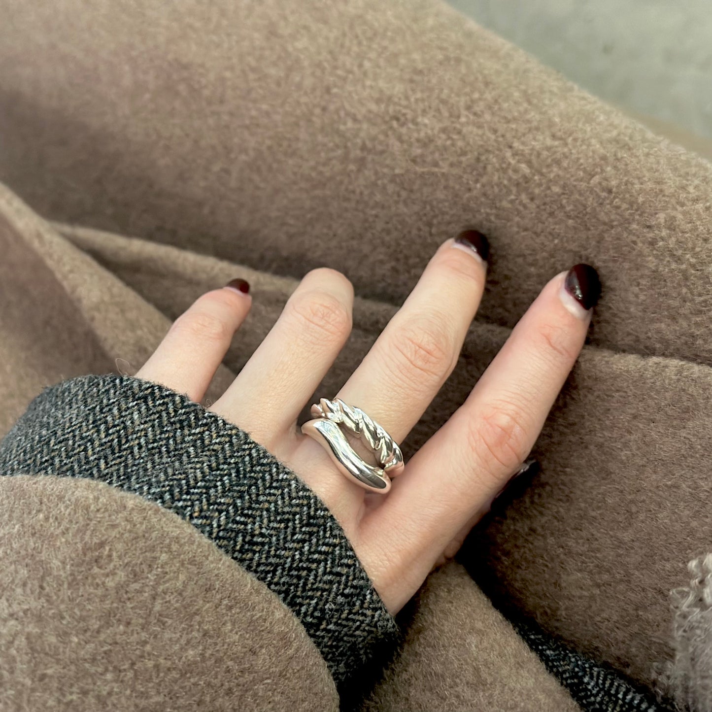 Silver925 plain ring 127