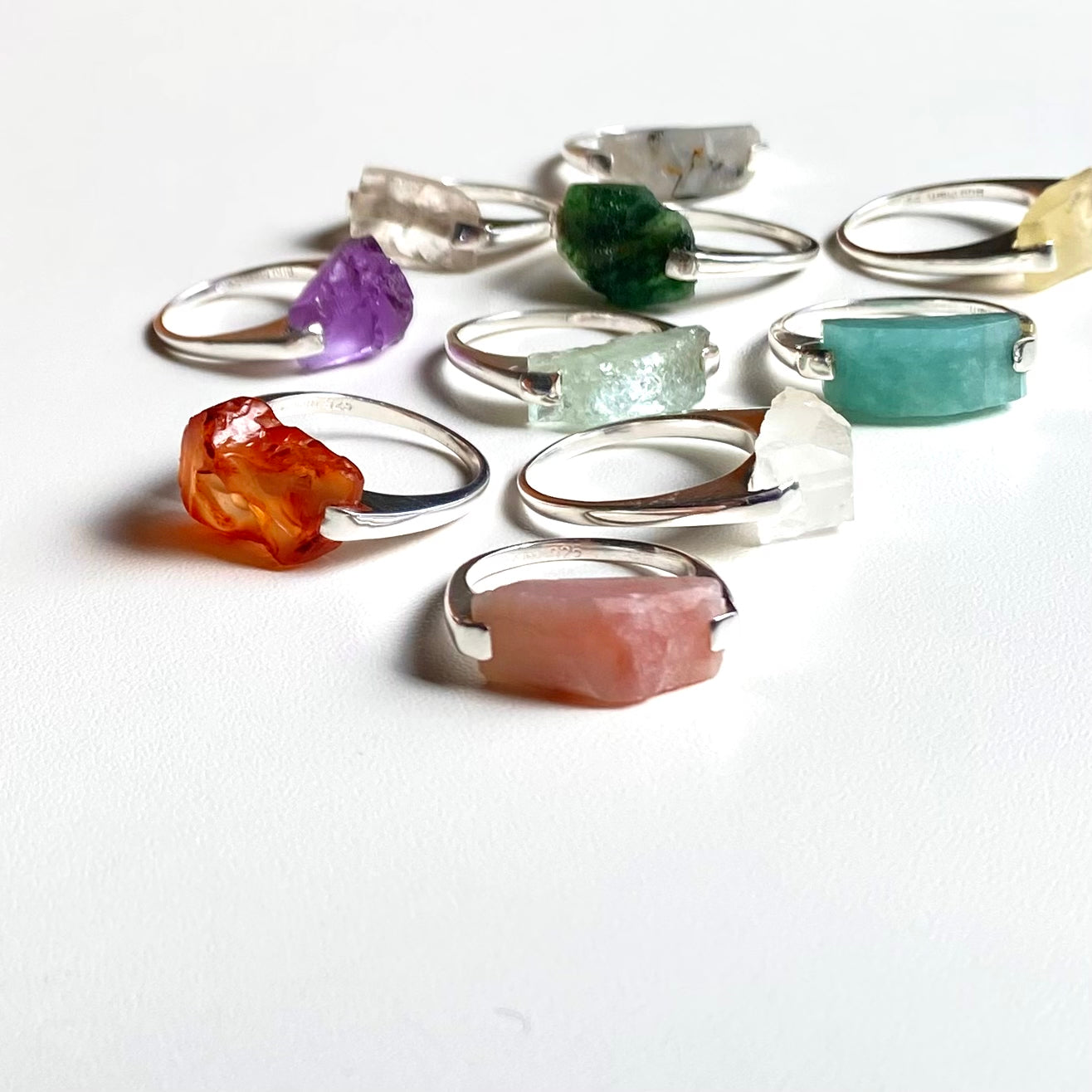 Silver925 roughcut ring 1