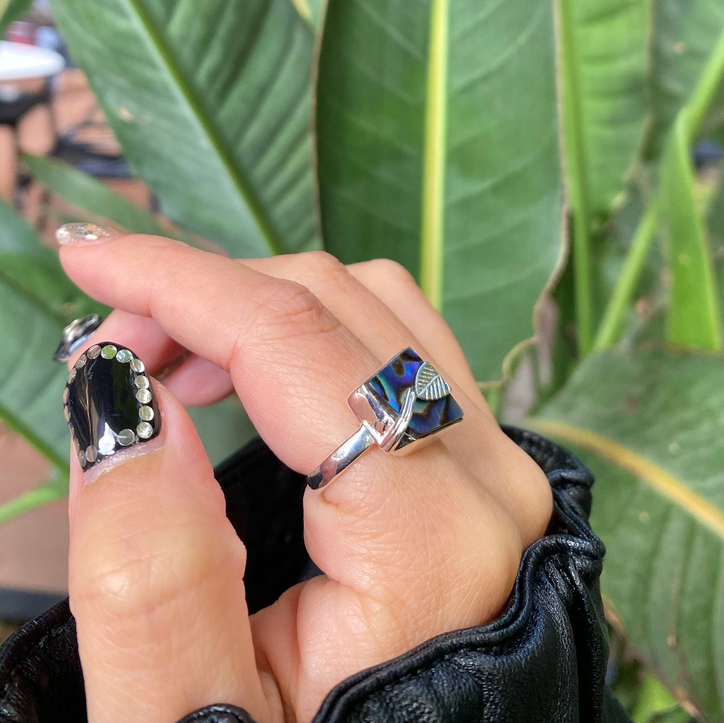 Abalone shell ring 4