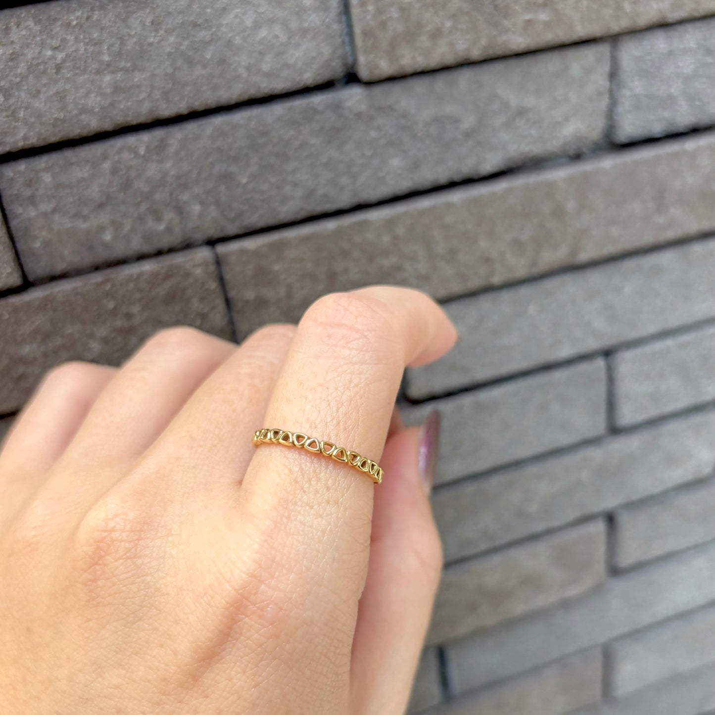 Brass plain ring 24