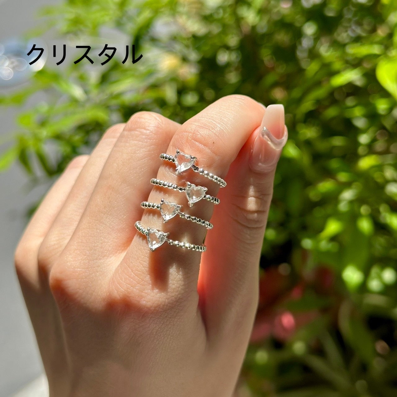 Silver925 Heart petit ring 2