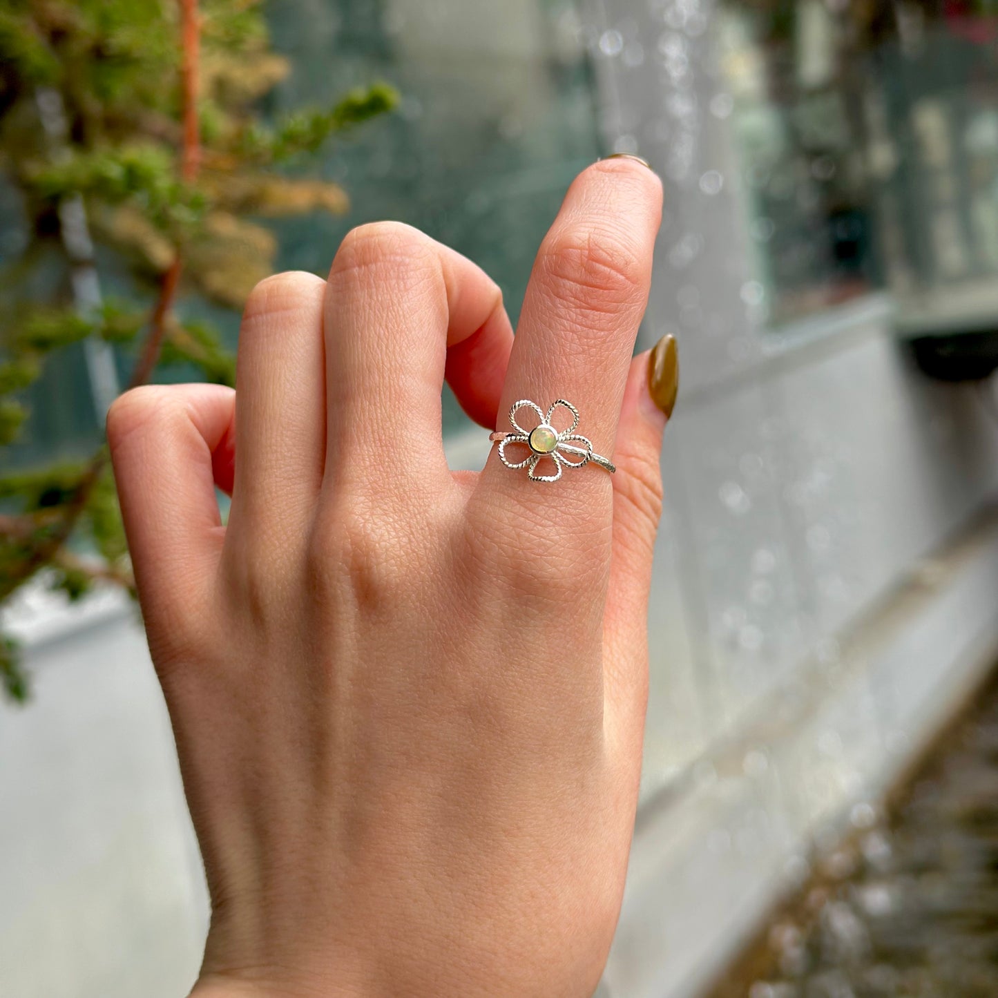 Flower design ring 7
