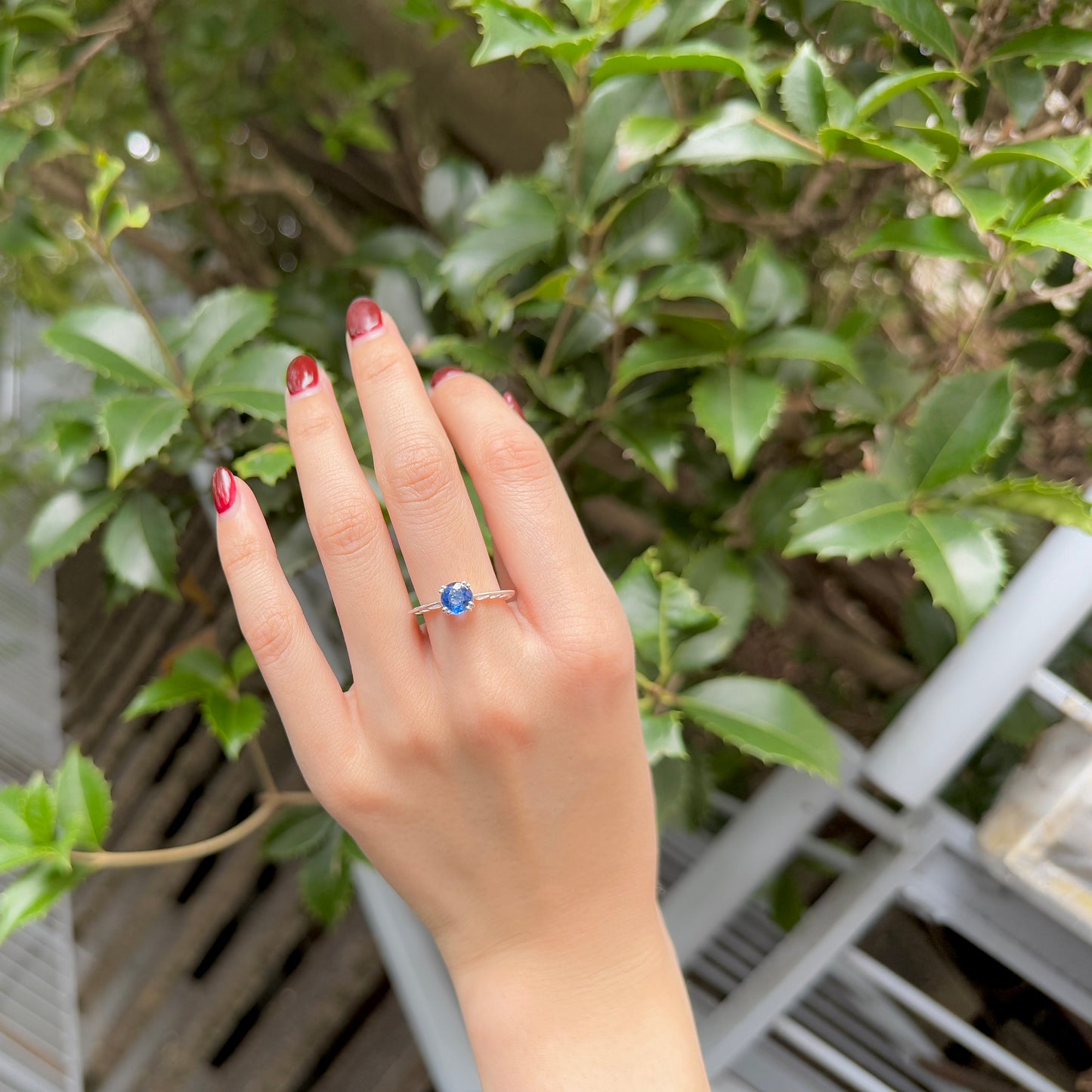 Heart design ring 〈Kyanite〉