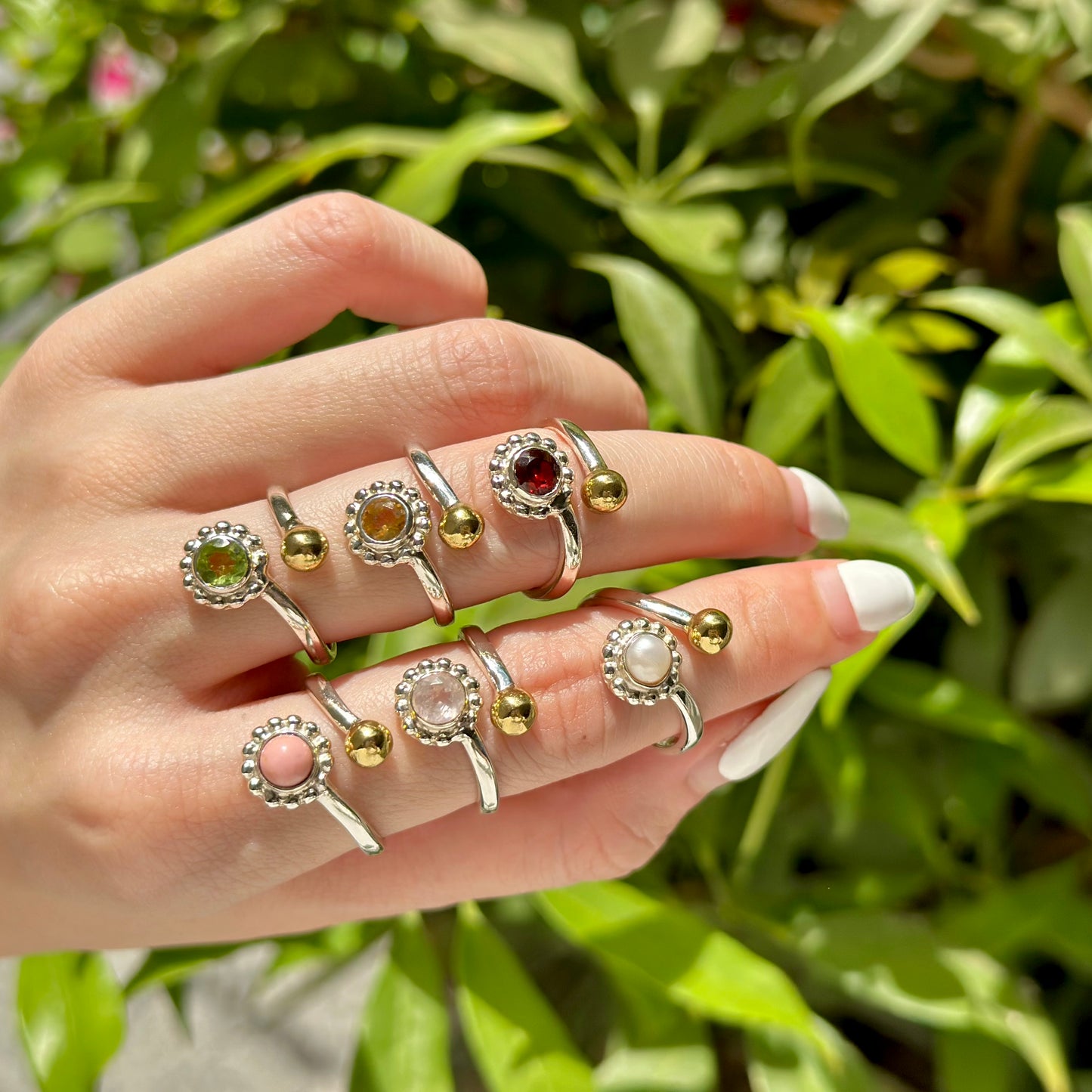 Flower design ring 7