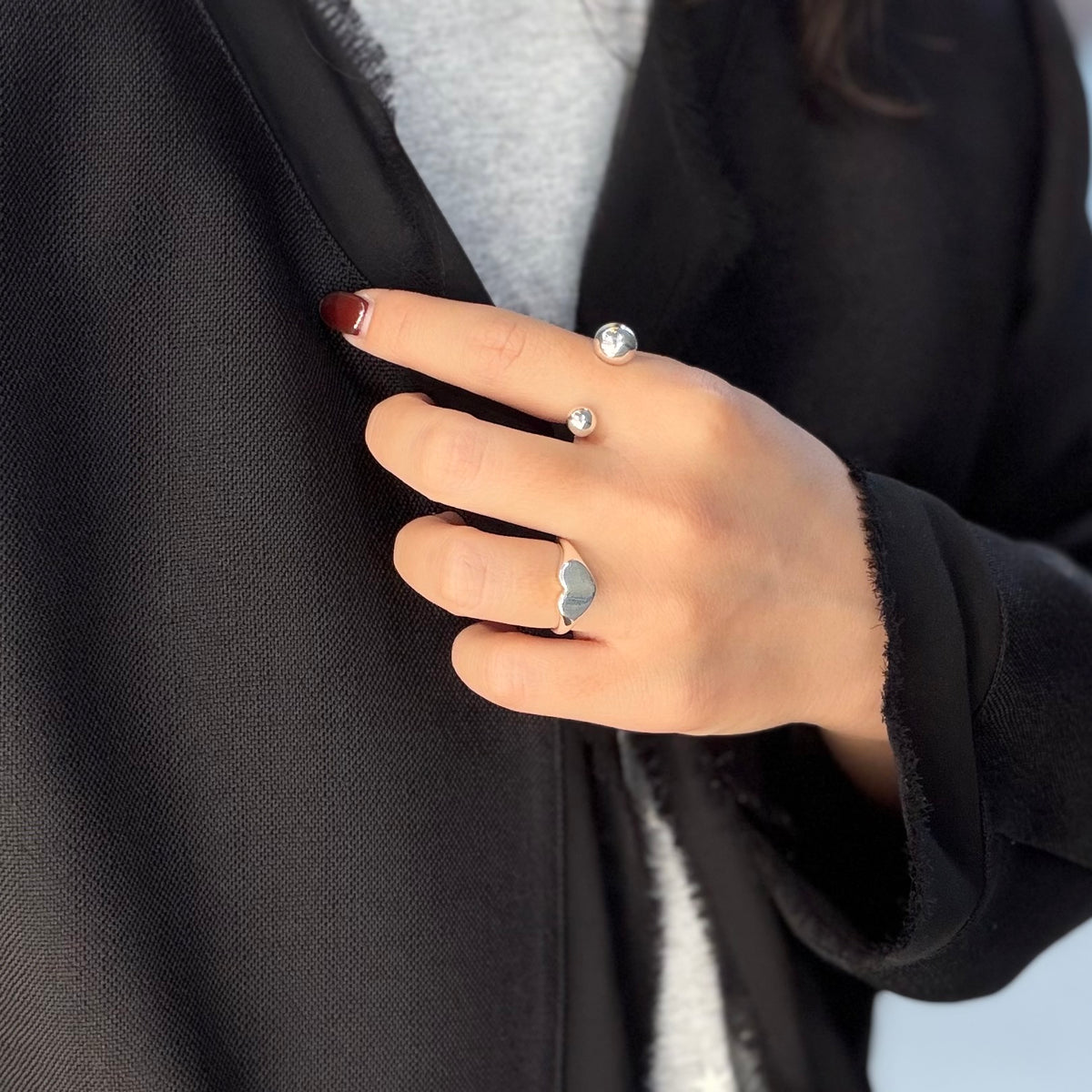 Heart plain ring 85