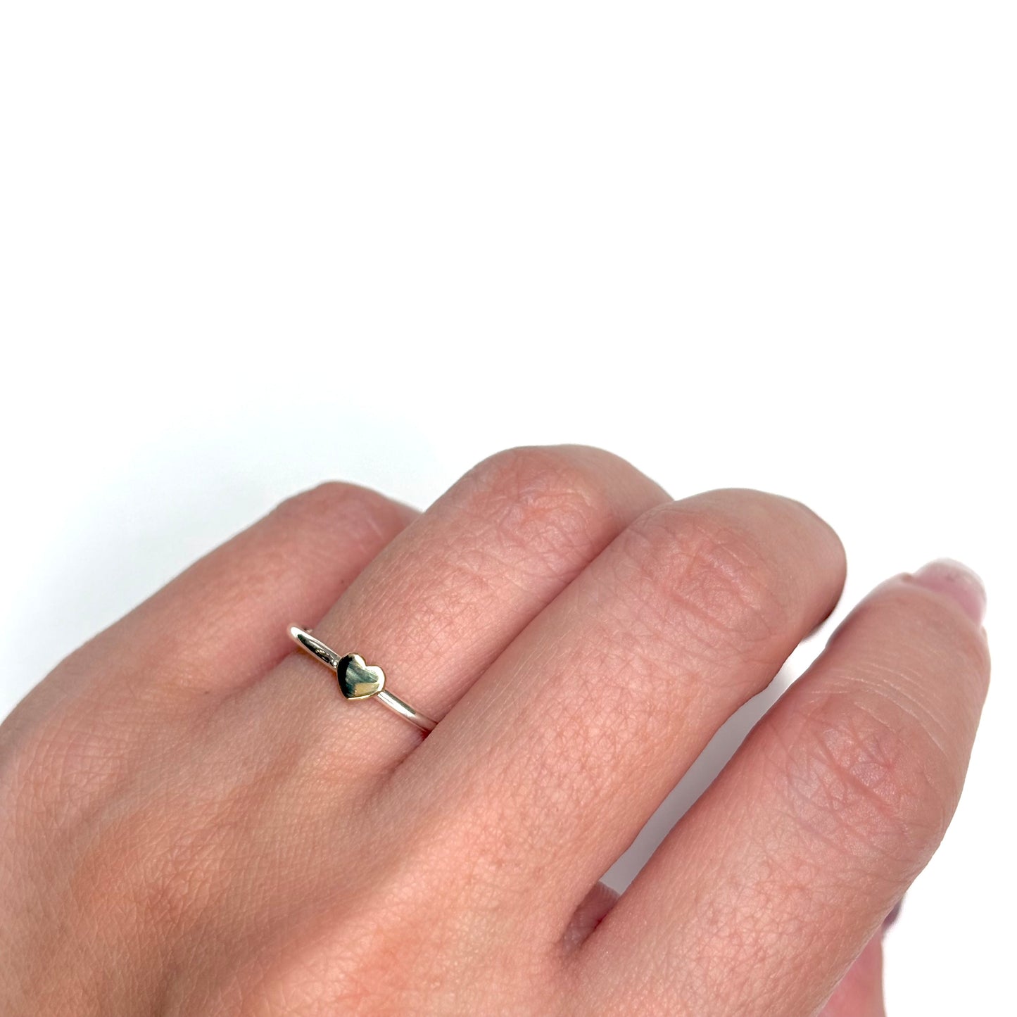Heart plain ring 32
