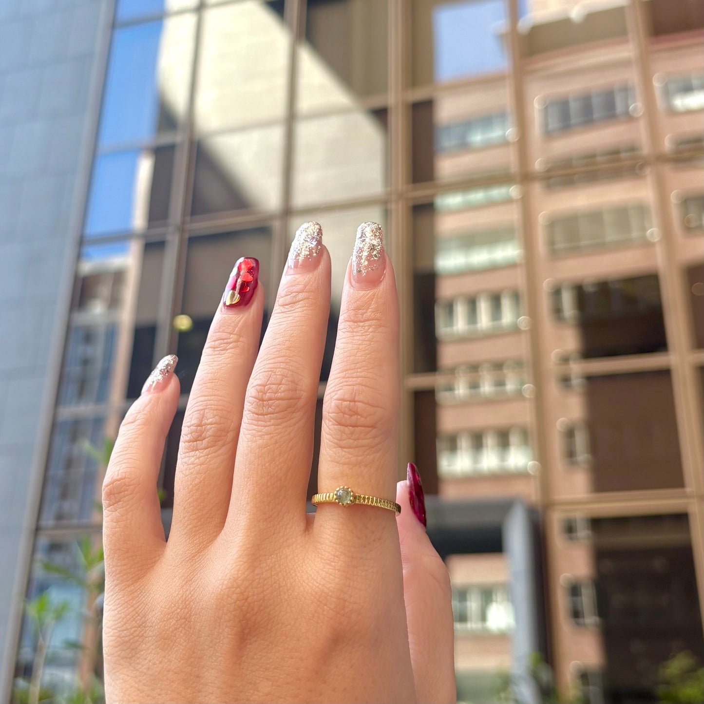 Brass petit ring 13