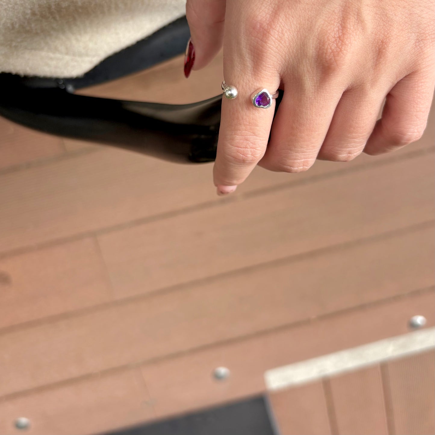 Heart fork ring 2