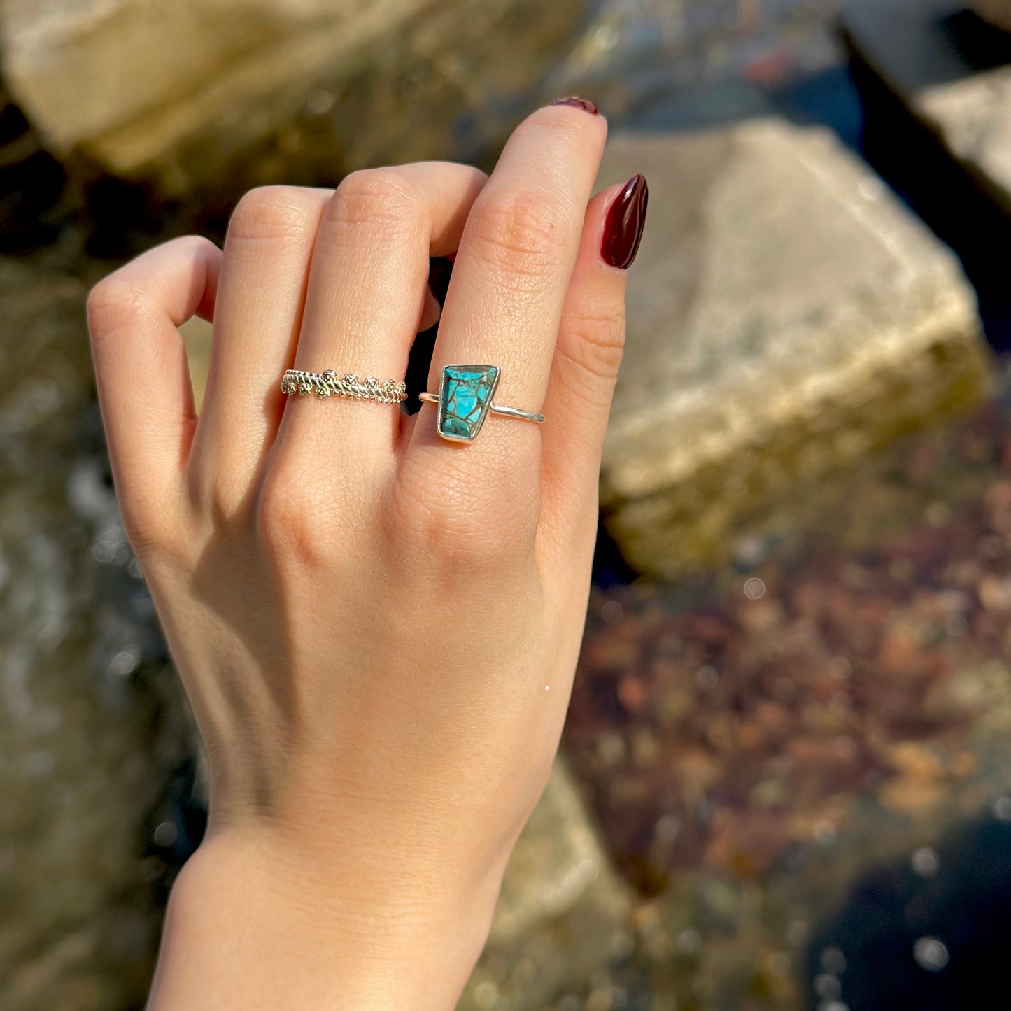 Silver925 1stone ring 23