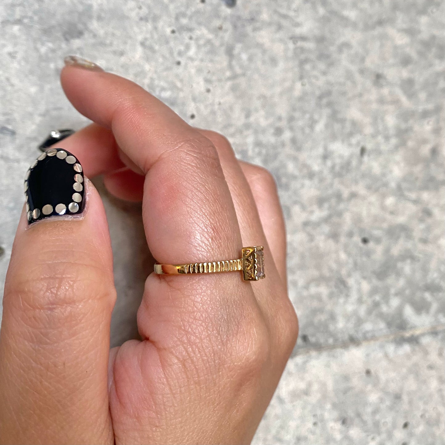 Brass petit ring 16