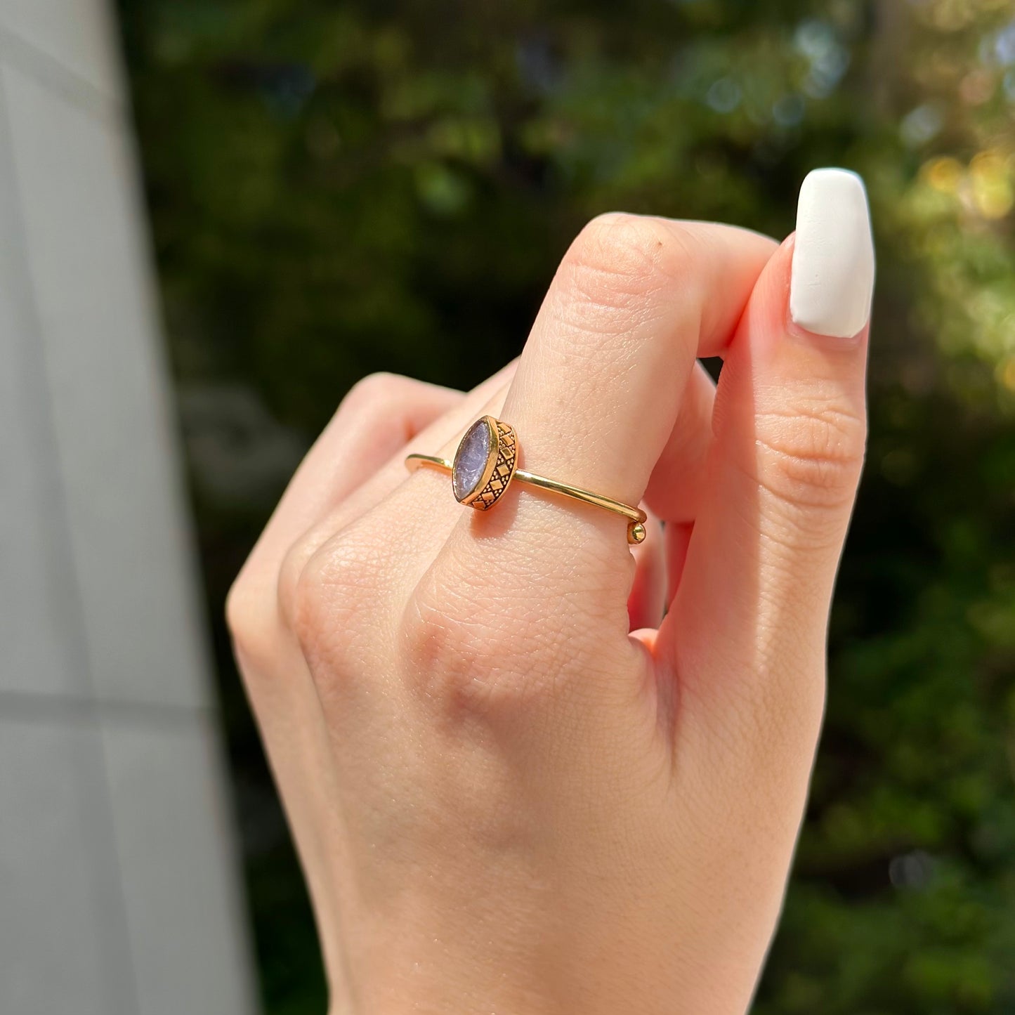 Brass petit ring 7