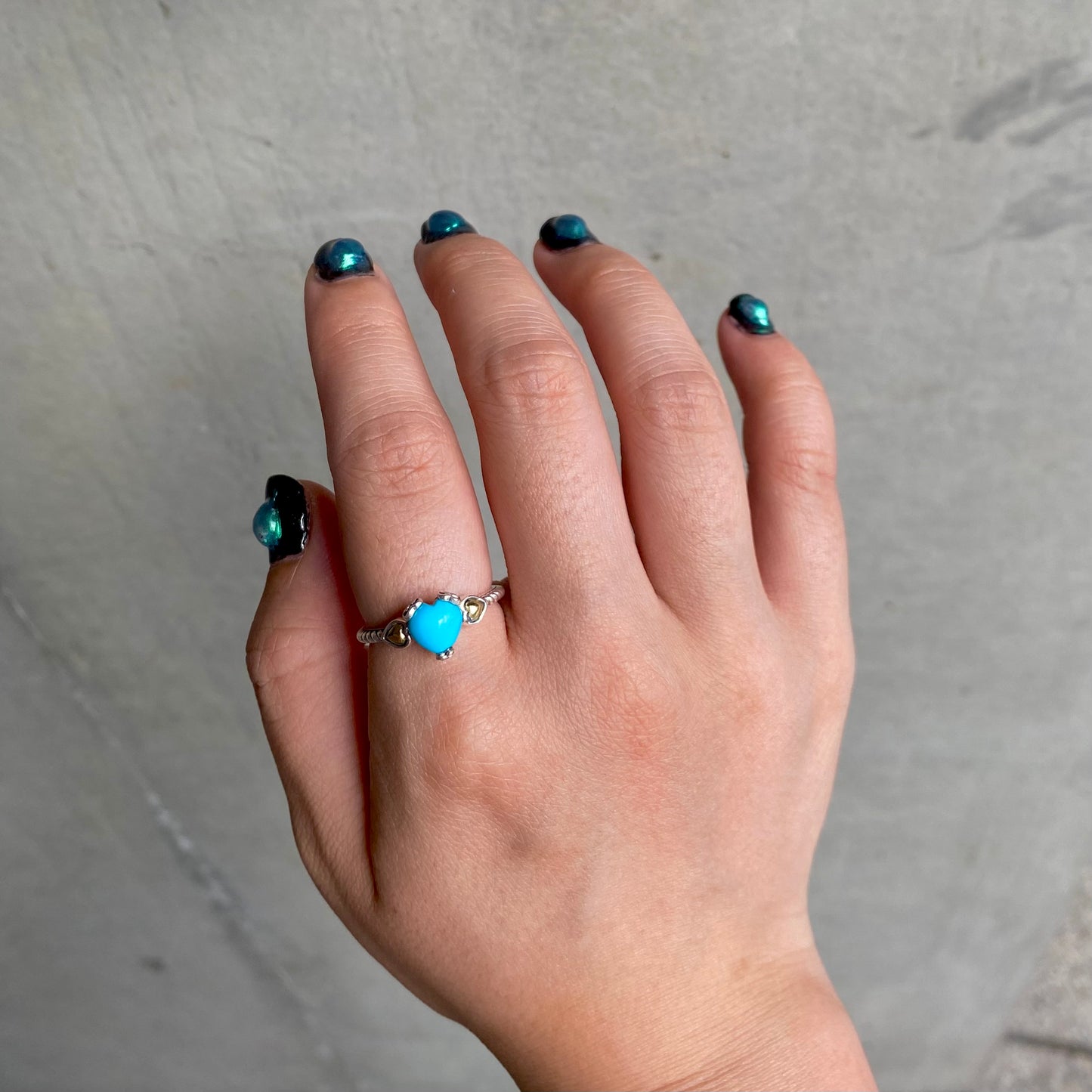 【poco】Turquoise design ring 3