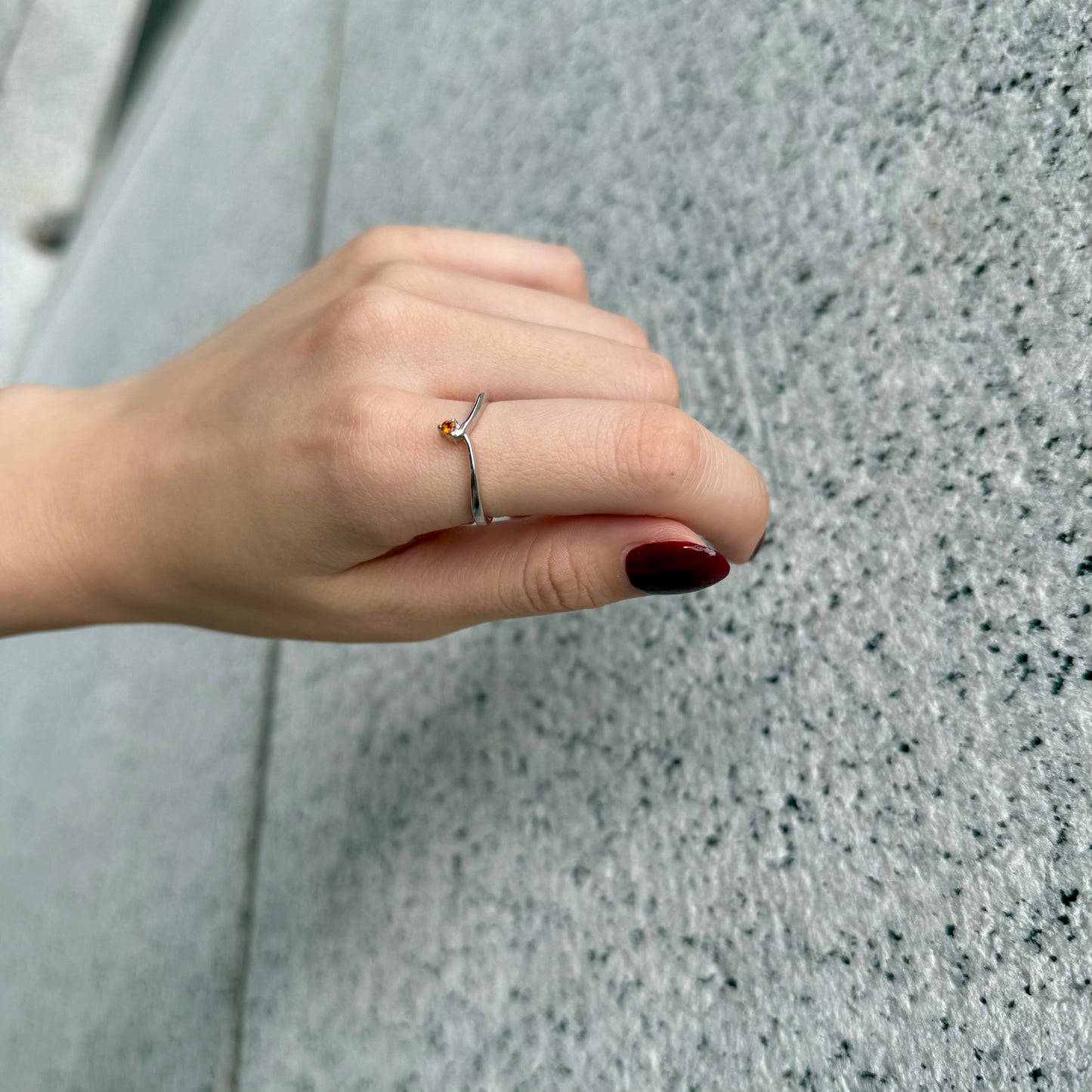 Silver925 V design ring 5
