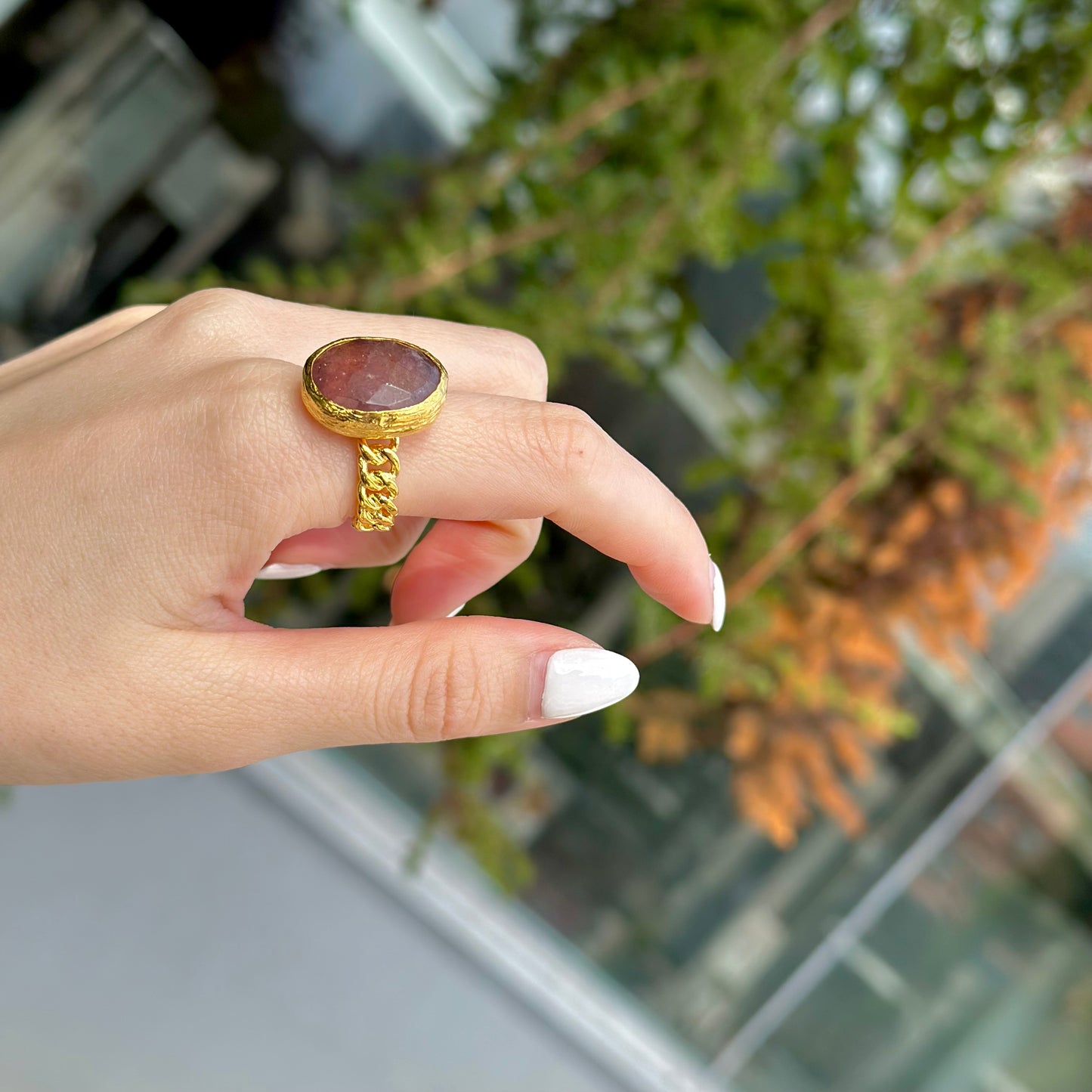 Brass design ring 3