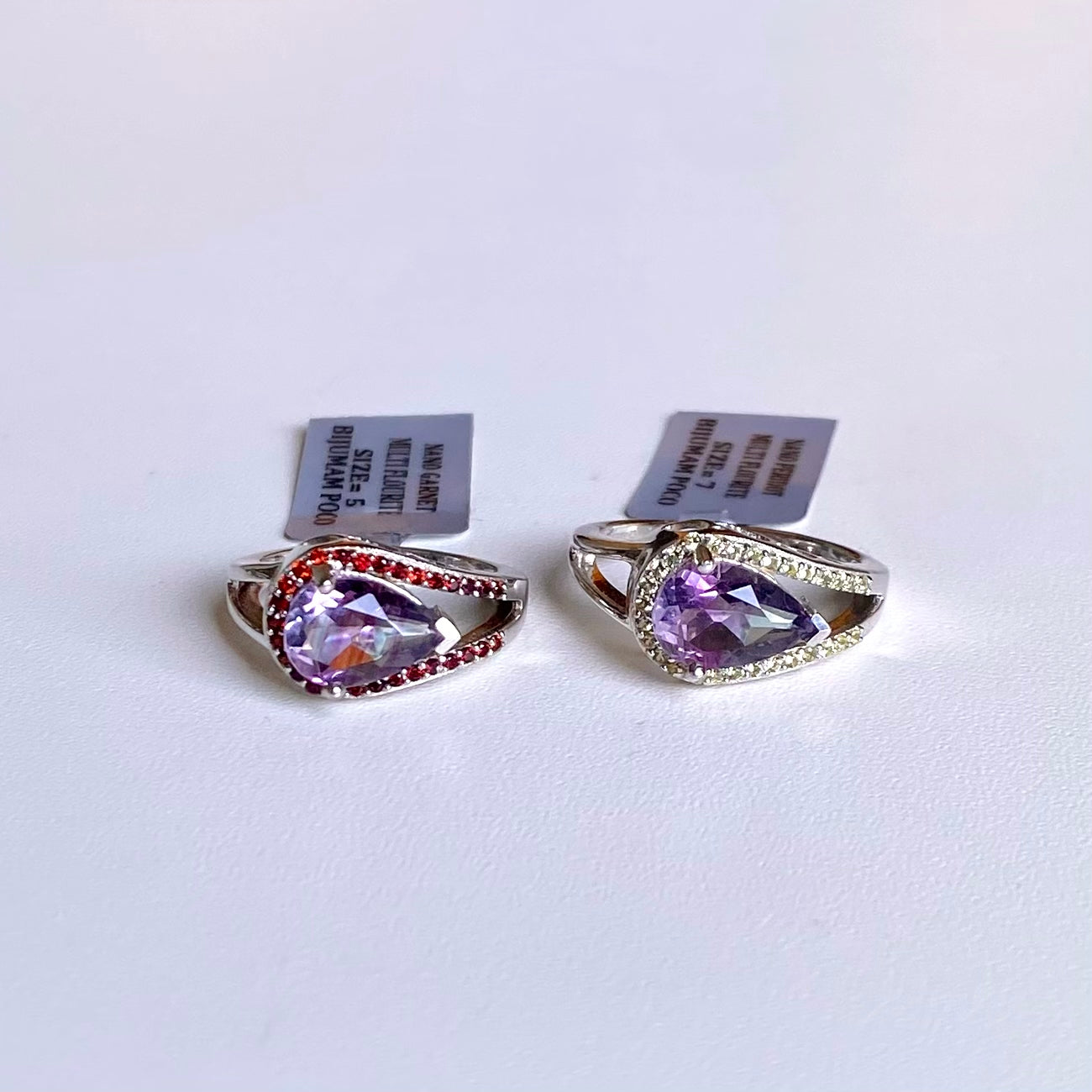 【Biju mam poco】Fluorite design ring