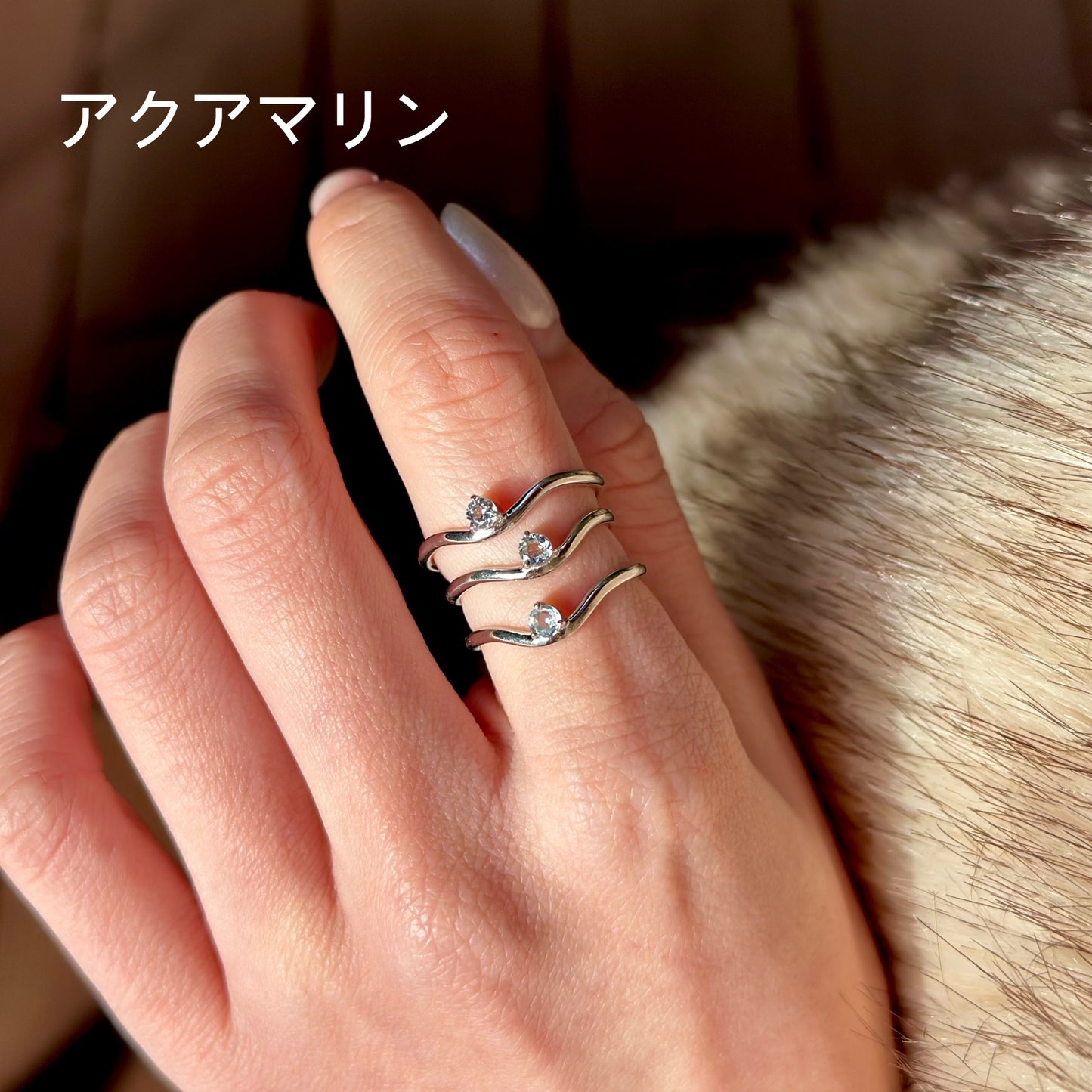 Silver925 wave ring 4