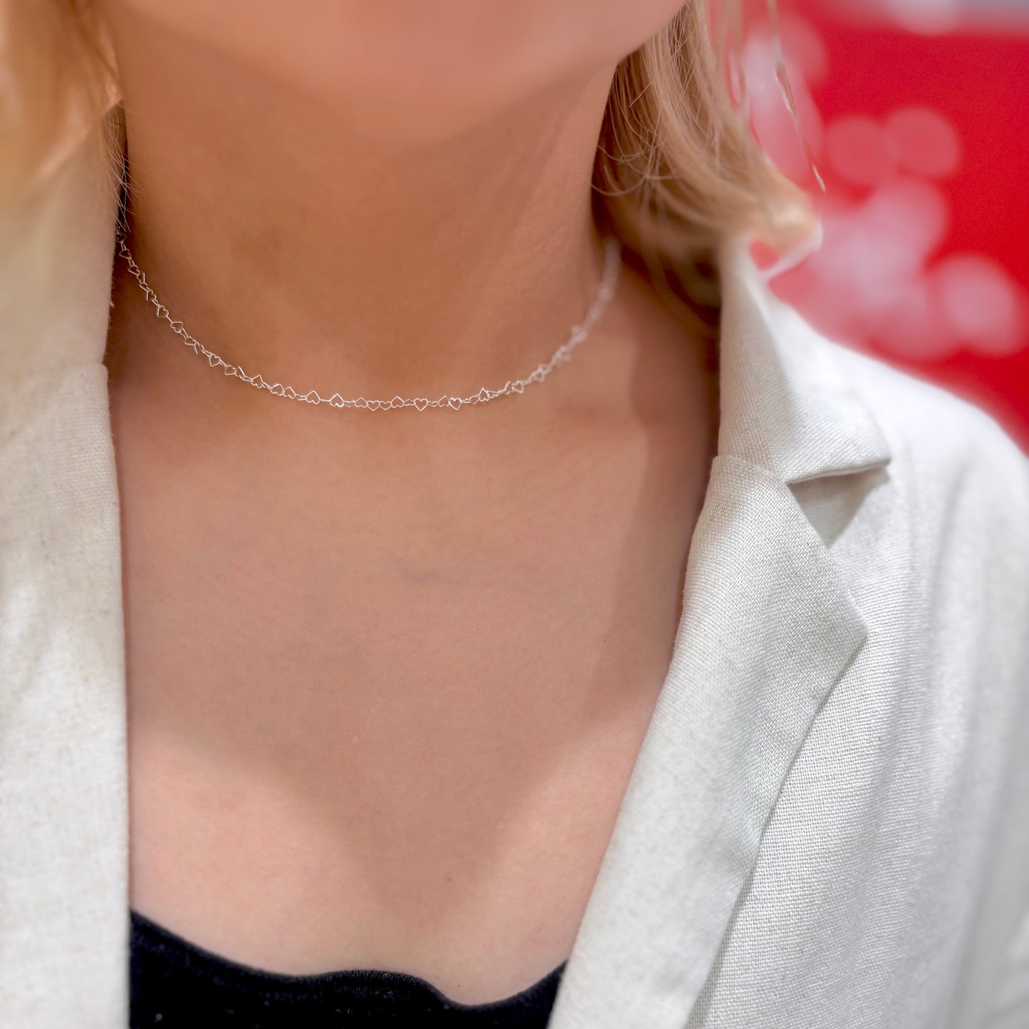Italian chain necklace〈Heart〉2