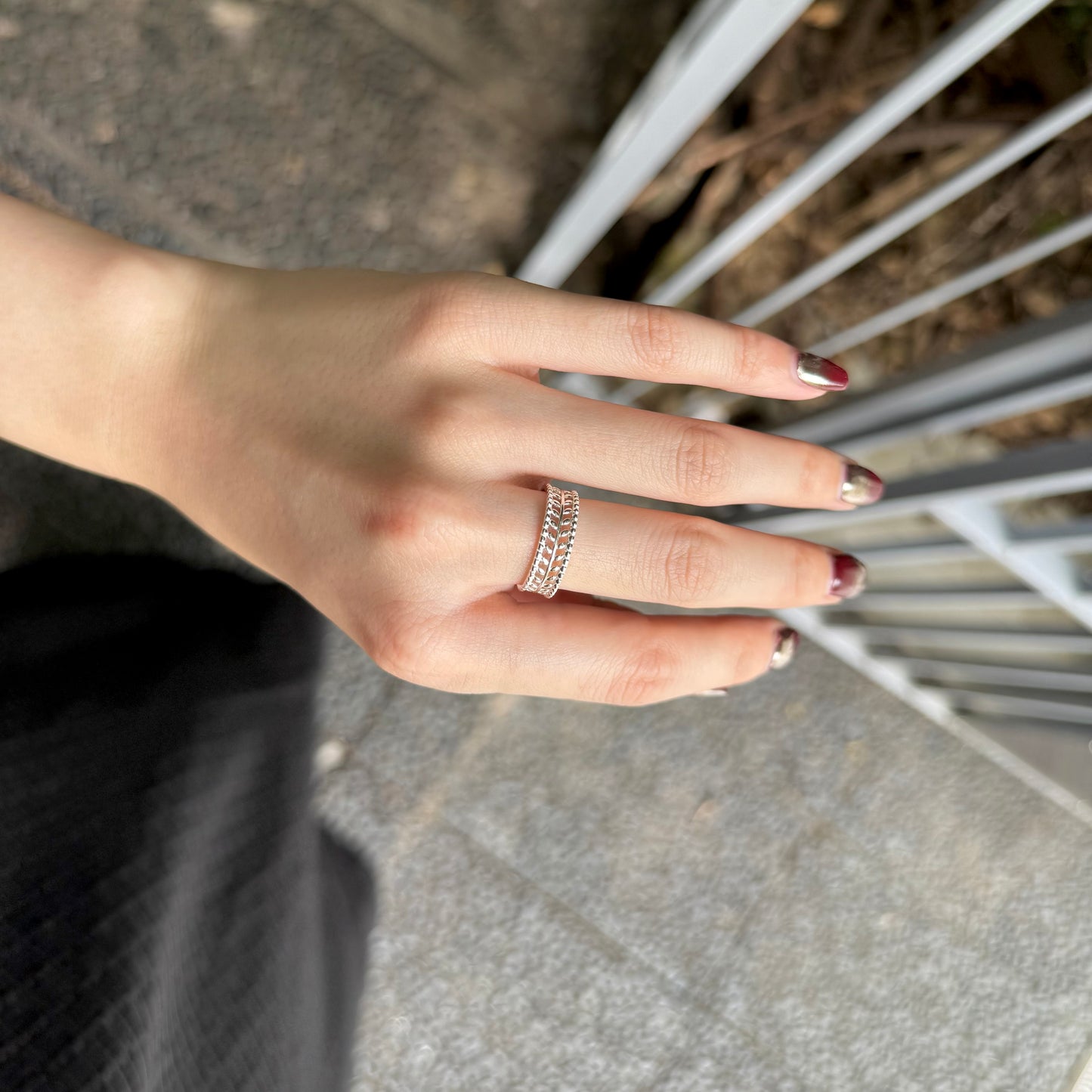 Silver925 plain ring 91