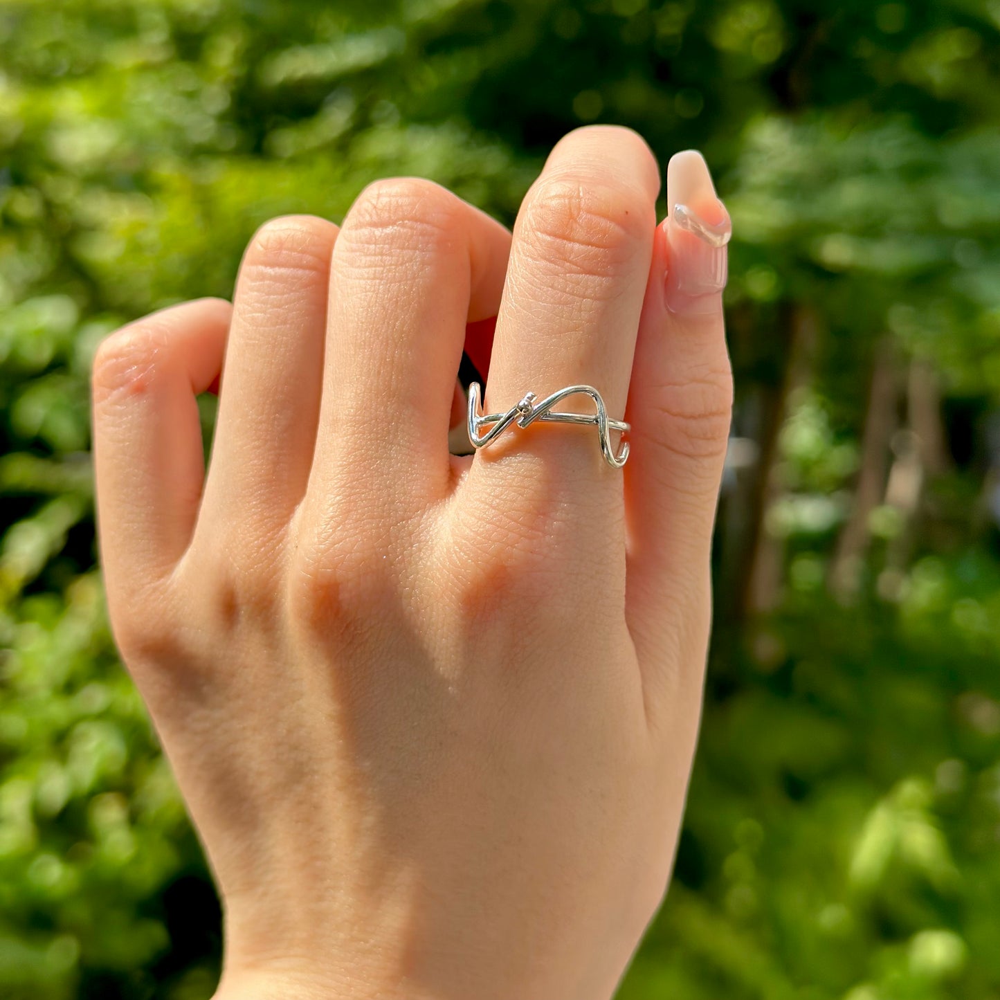 Silver925 plain ring 70