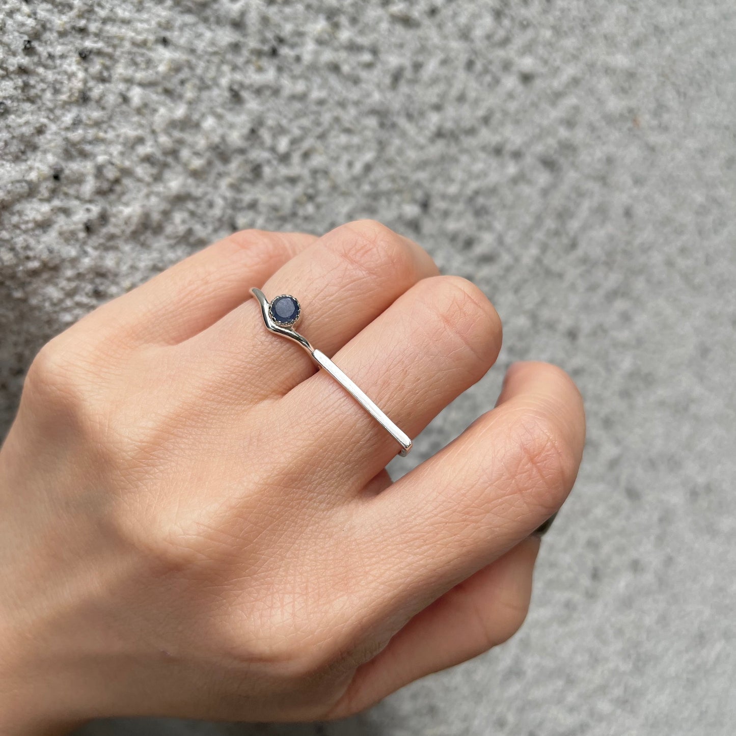 Silver925 V design ring 5