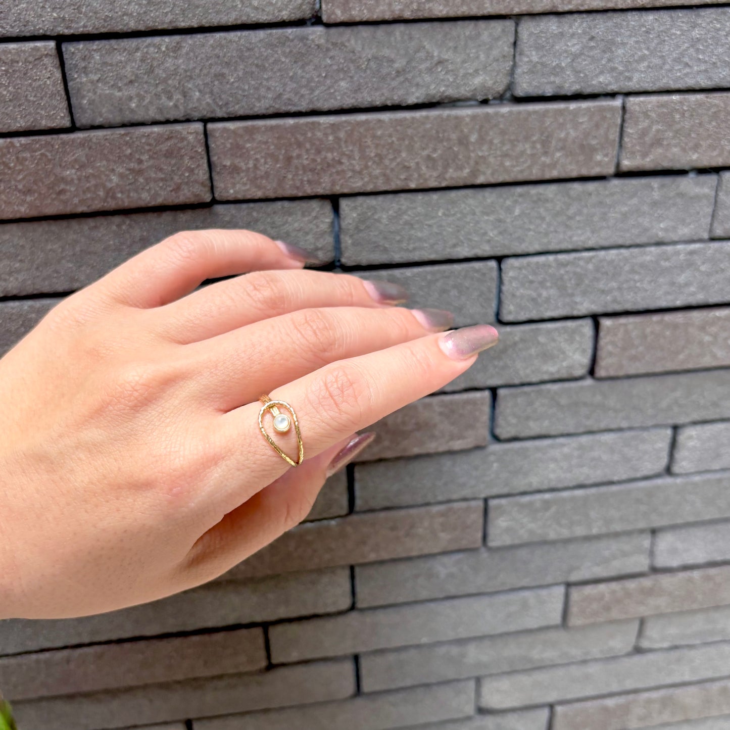 Brass design ring 7