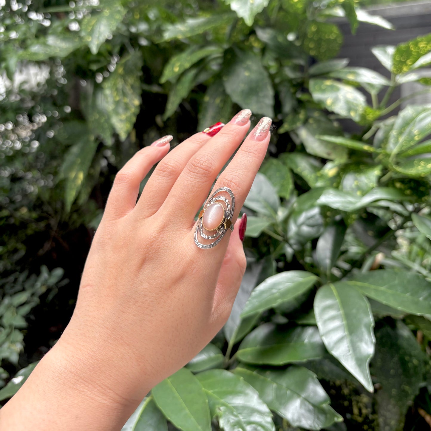 Silver925×Brass star design ring
