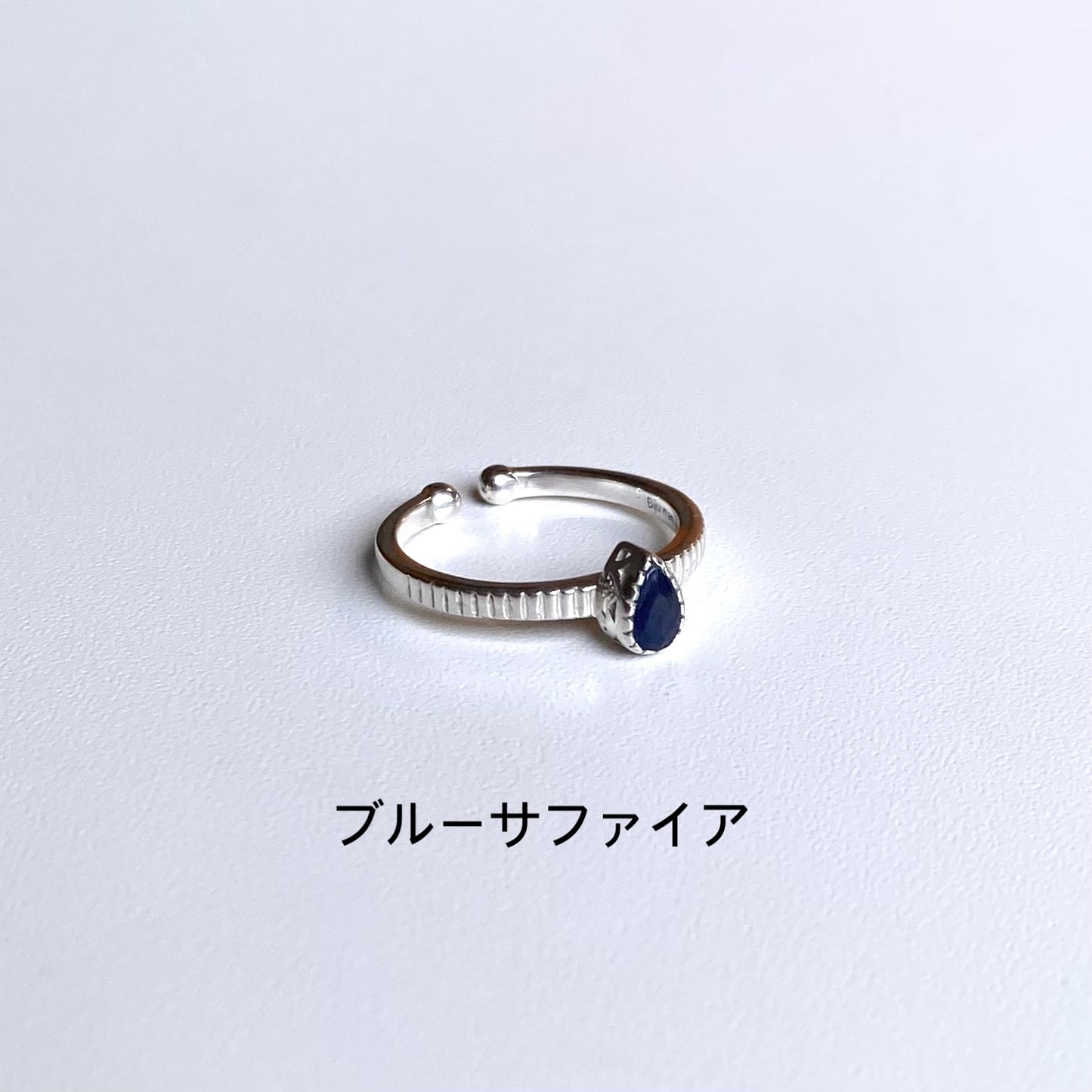 Silver925 petit ring〈drop〉