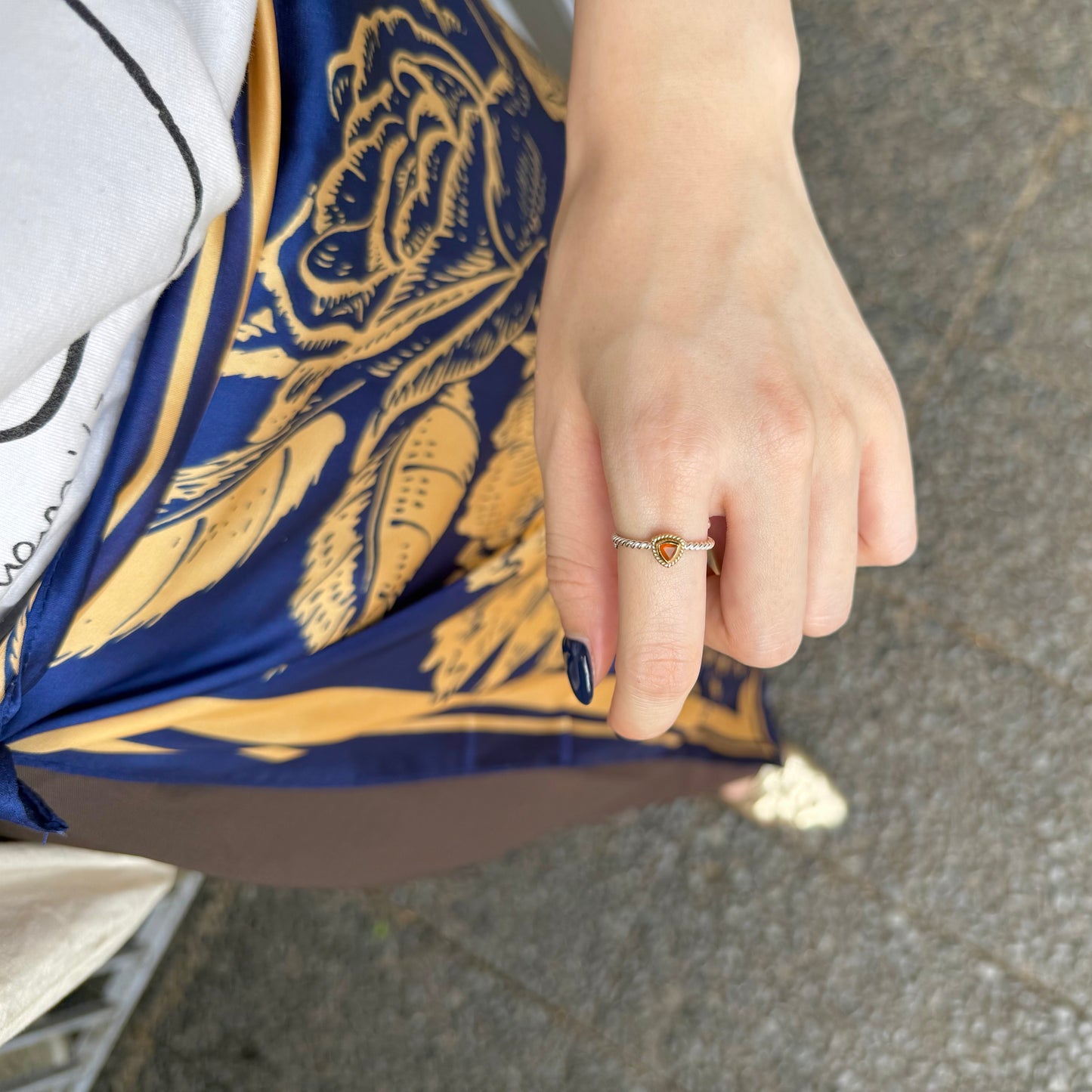 Silver925×Brass petit ring 1